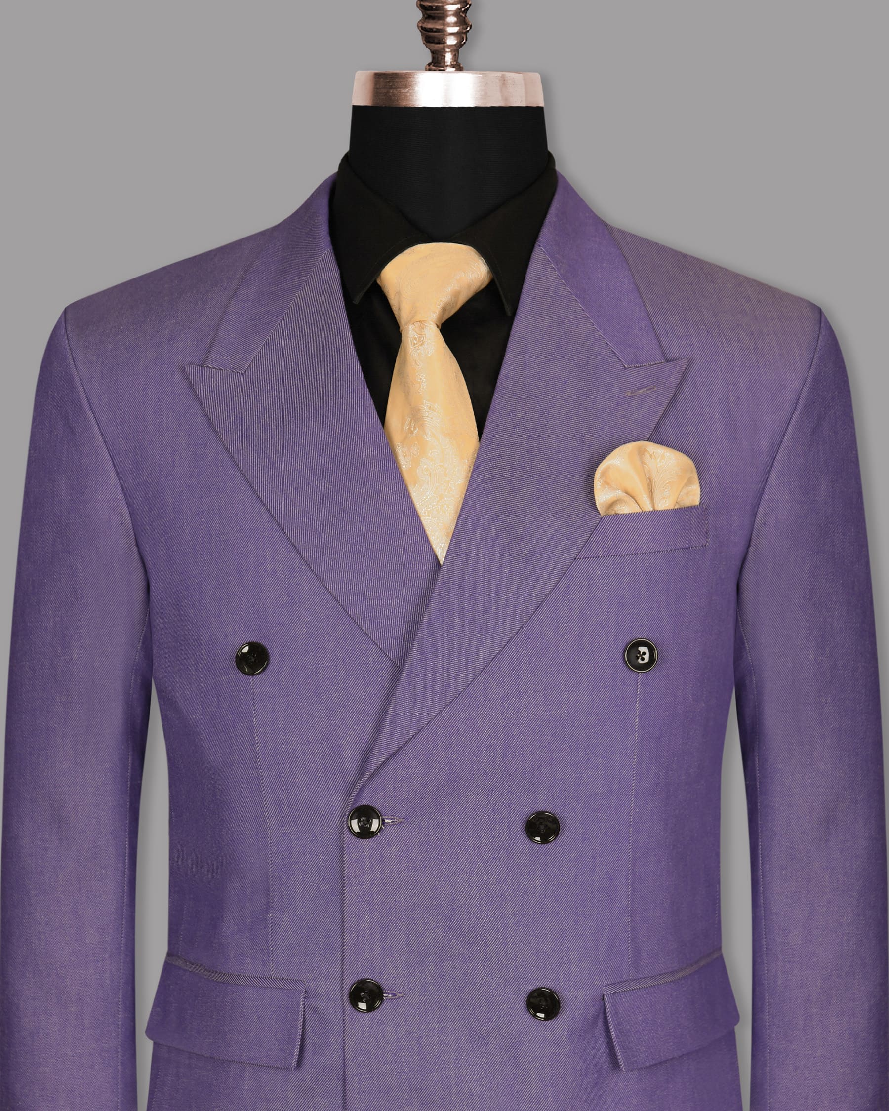 Lilac Premium Cotton Double Breasted Blazer BL971-DB-36, BL971-DB-48, BL971-DB-50, BL971-DB-52, BL971-DB-54, BL971-DB-56, BL971-DB-58, BL971-DB-60, BL971-DB-42, BL971-DB-44, BL971-DB-46, BL971-DB-38, BL971-DB-40