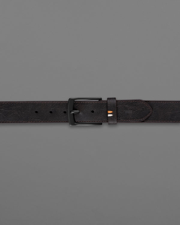 Dark Brown Leather Free Lightweight Handcrafted Belt BT100-28, BT100-30, BT100-32, BT100-34, BT100-36, BT100-38