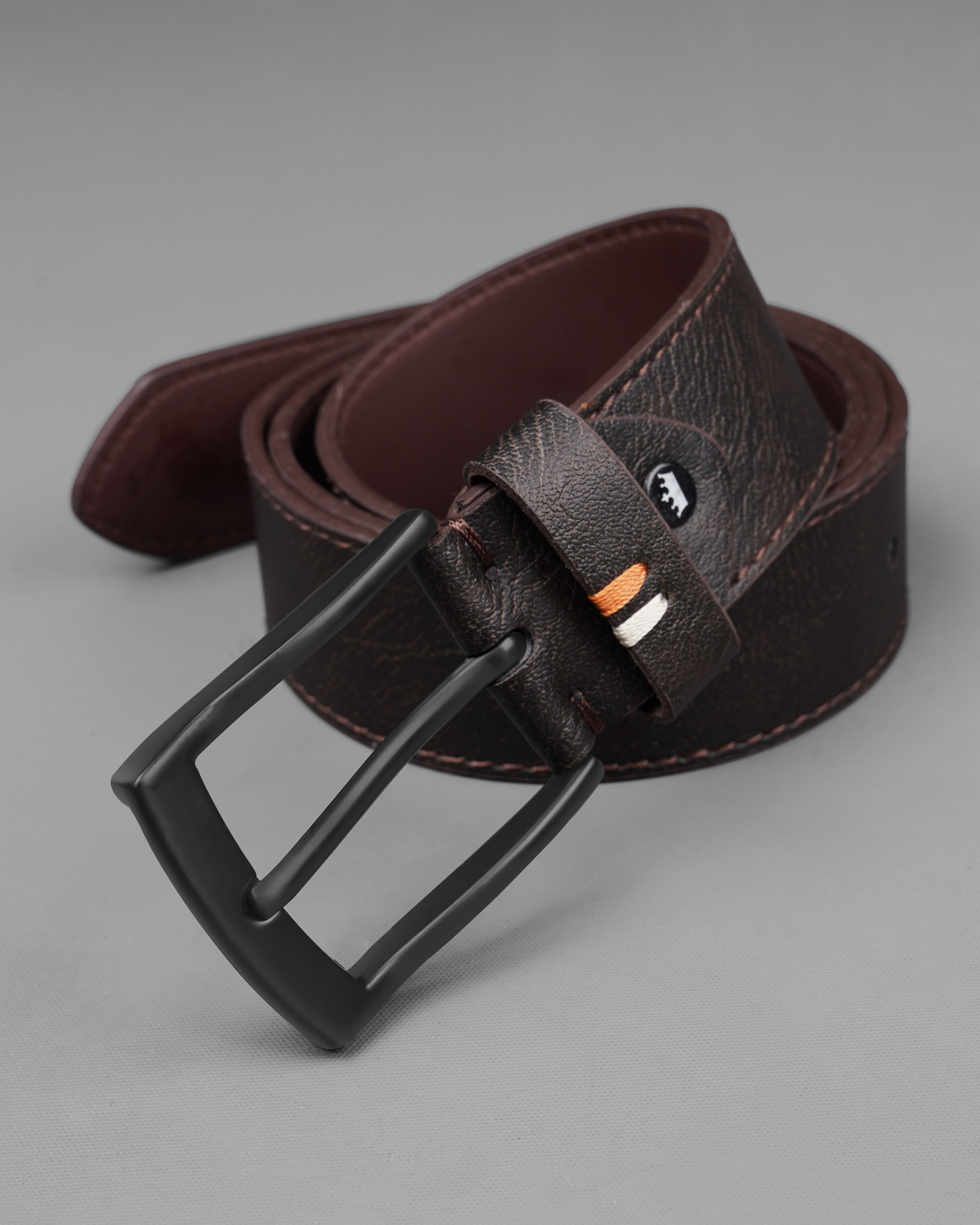 Dark Brown Leather Free Lightweight Handcrafted Belt BT100-28, BT100-30, BT100-32, BT100-34, BT100-36, BT100-38