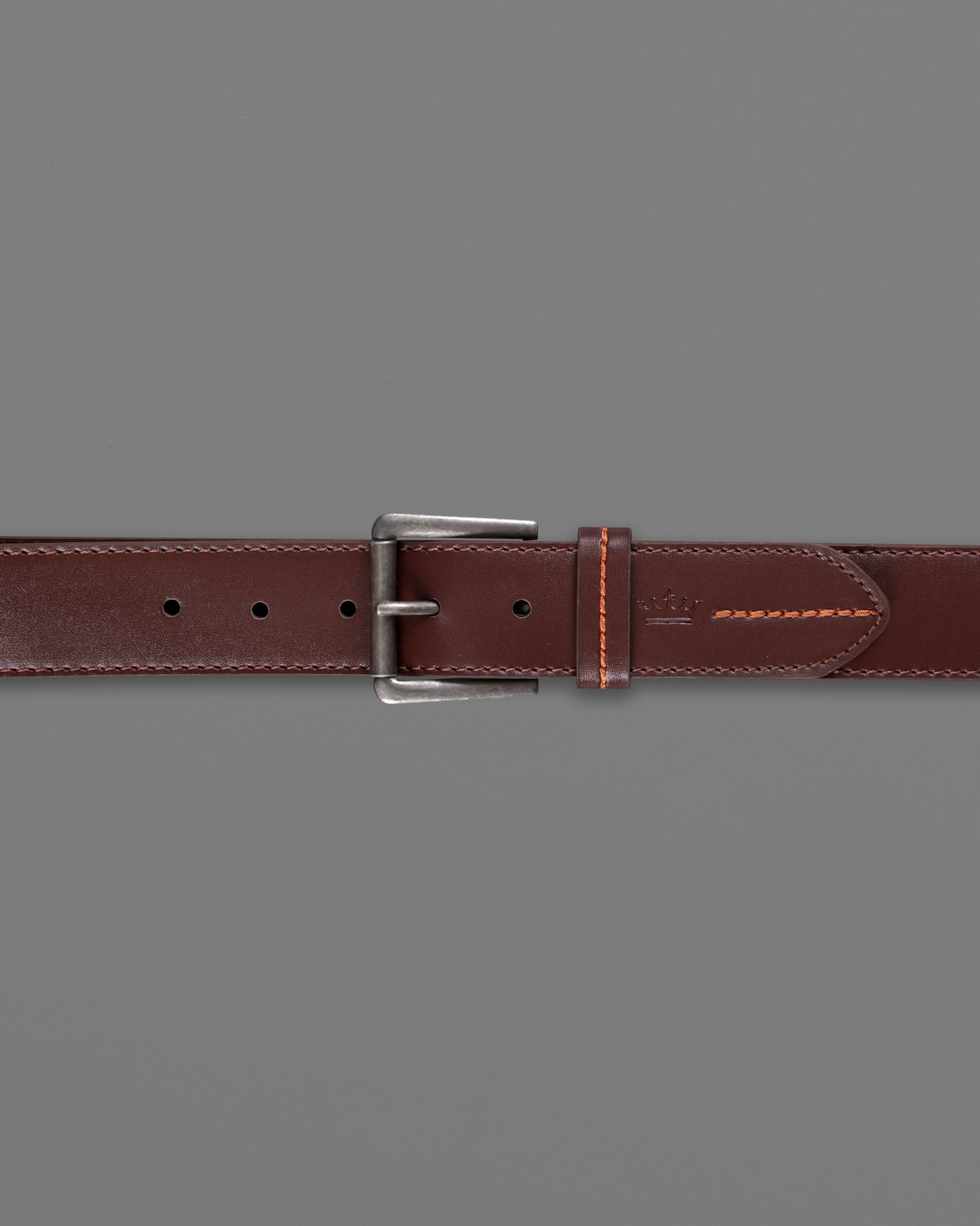 Tan Brown with Metallic Buckle Leather Free Lightweight Handcrafted Belt BT107-28, BT107-30, BT107-32, BT107-34, BT107-36, BT107-38