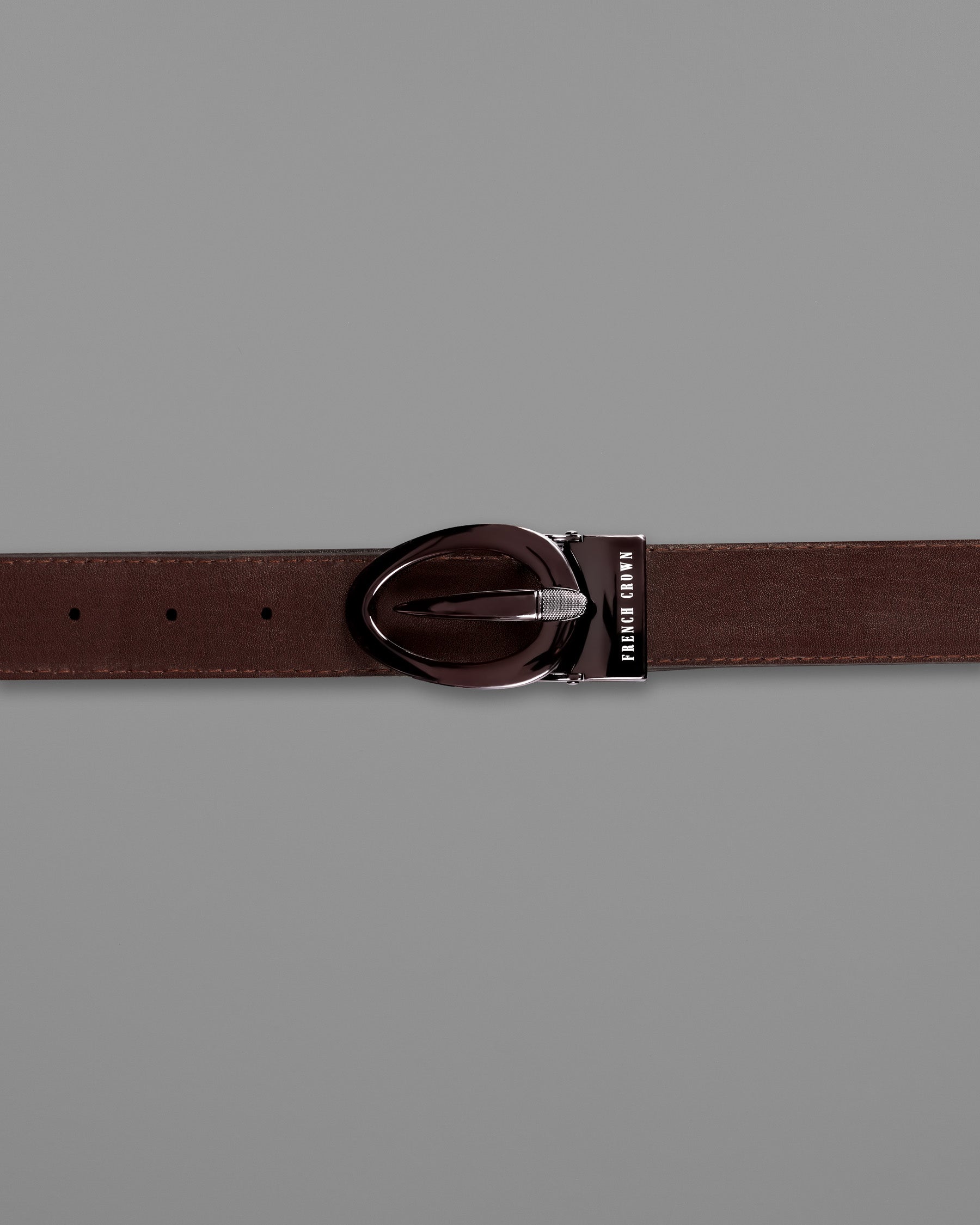 Rose Gold Grey Oval  buckled Reversible jade Black and Brown Vegan Leather Handcrafted Belt BT028-28, BT028-30, BT028-32, BT028-34, BT028-36, BT028-38