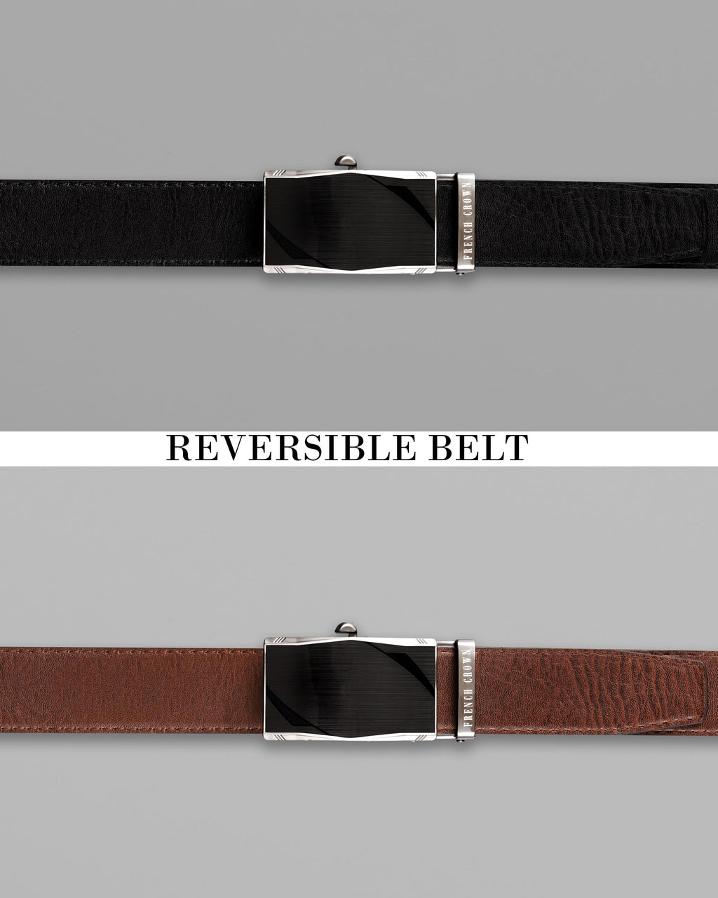 Men's Adjustable Belts Tanned Leather with Distinctive Buckle