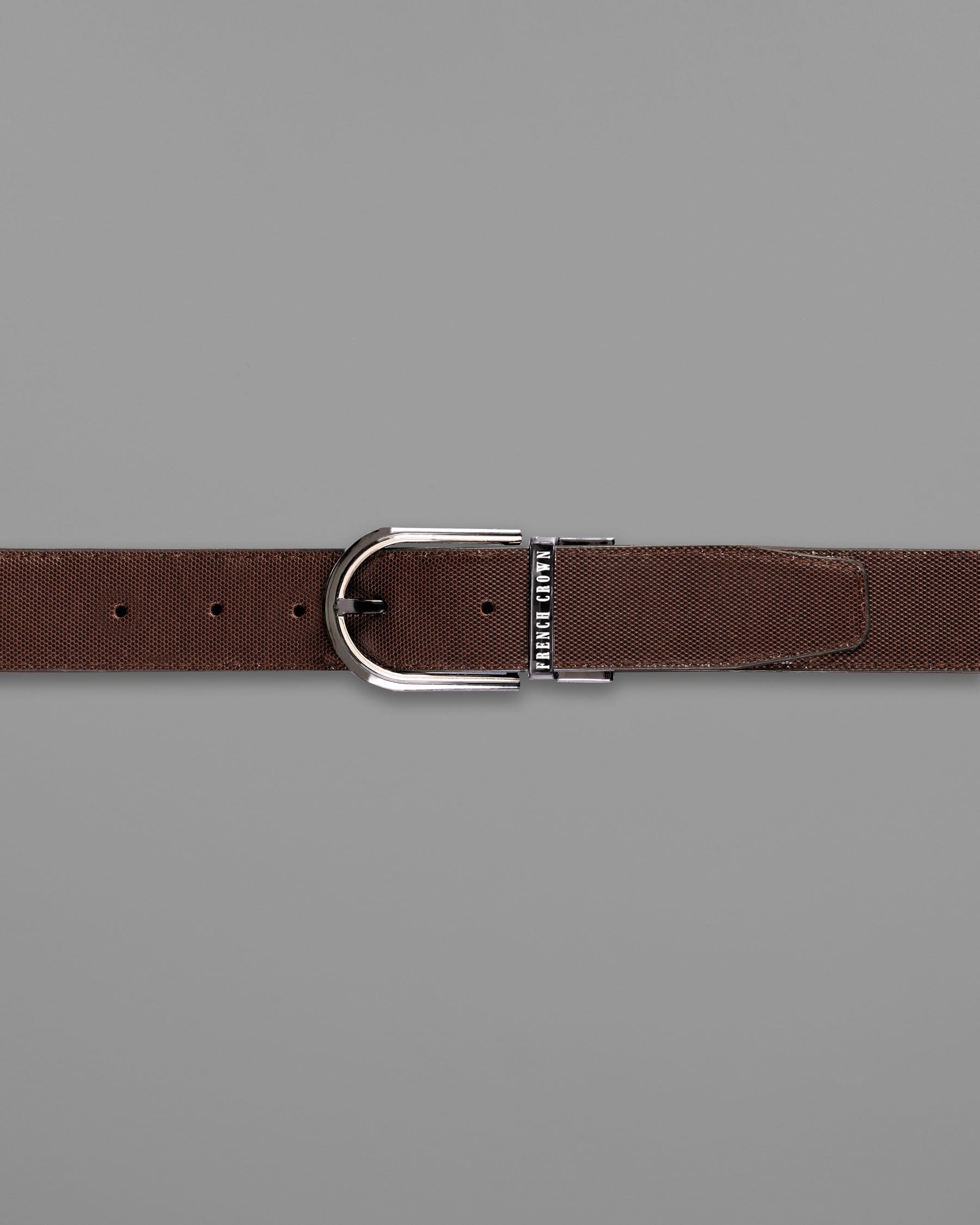 Glossy grey with Golden oval buckled Reversible jade Black and Brown Vegan Leather Handcrafted Belt BT050-28, BT050-30, BT050-32, BT050-34, BT050-36, BT050-38