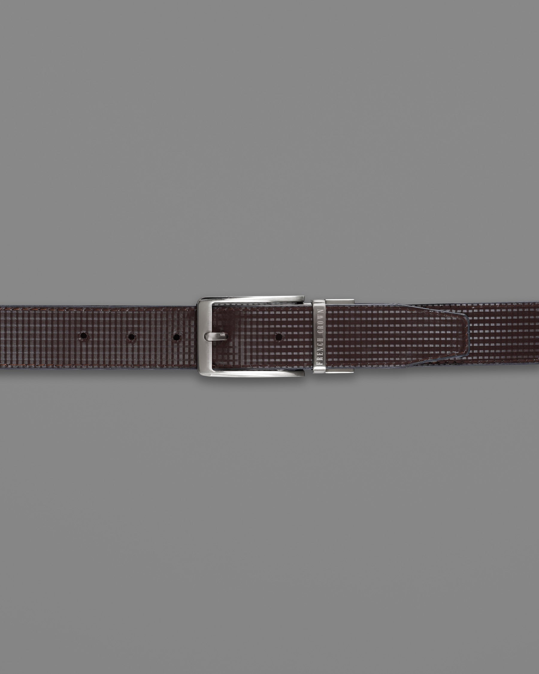 Silver Shiny Buckle with Jade Black and Brown Leather Free Handcrafted Reversible Belt BT066-28, BT066-30, BT066-32, BT066-34, BT066-36, BT066-38
