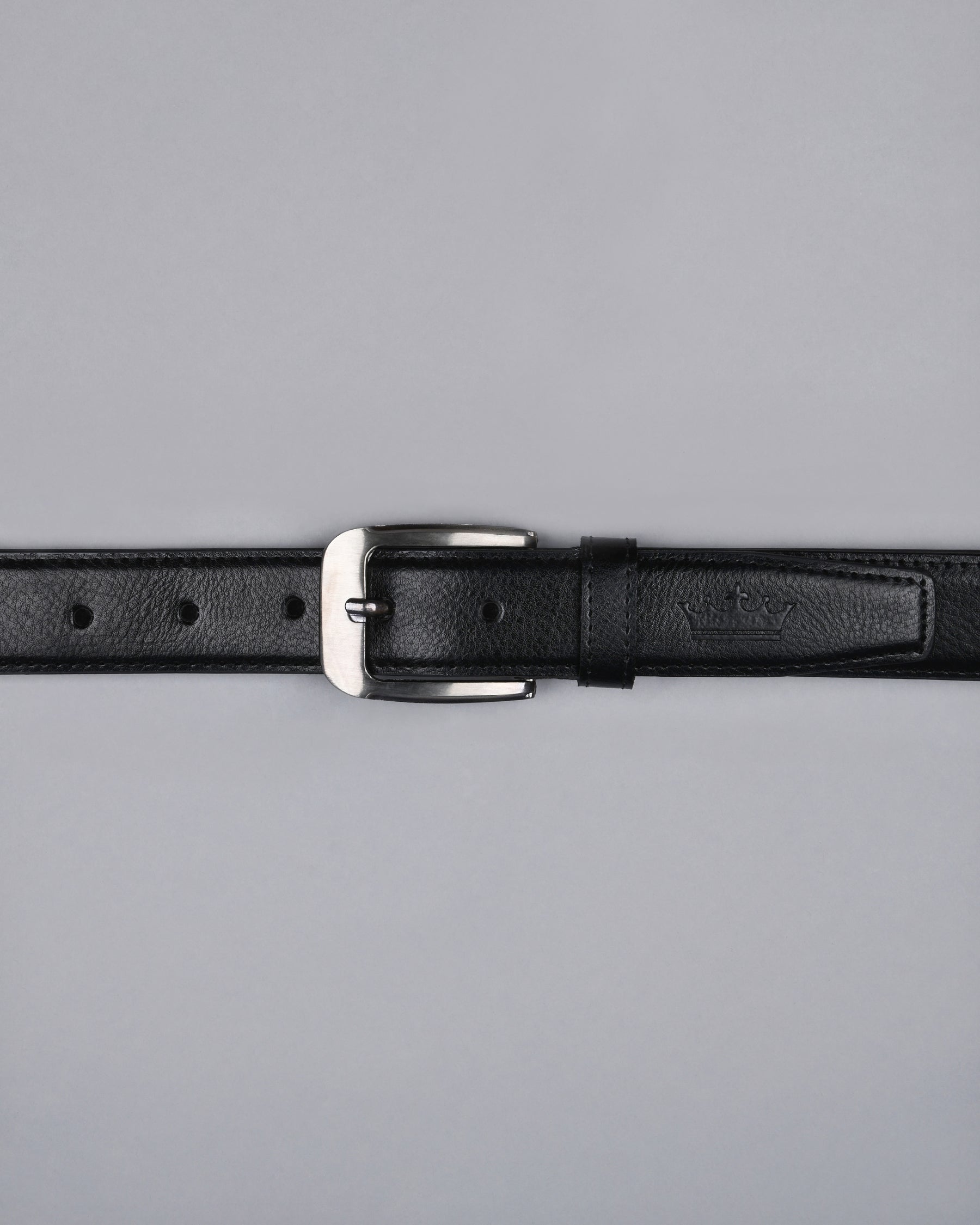 Jade Black Subtle Textured Vegan Leather Handcrafted Belt BT05-28, BT05-30, BT05-32, BT05-34, BT05-36, BT05-38