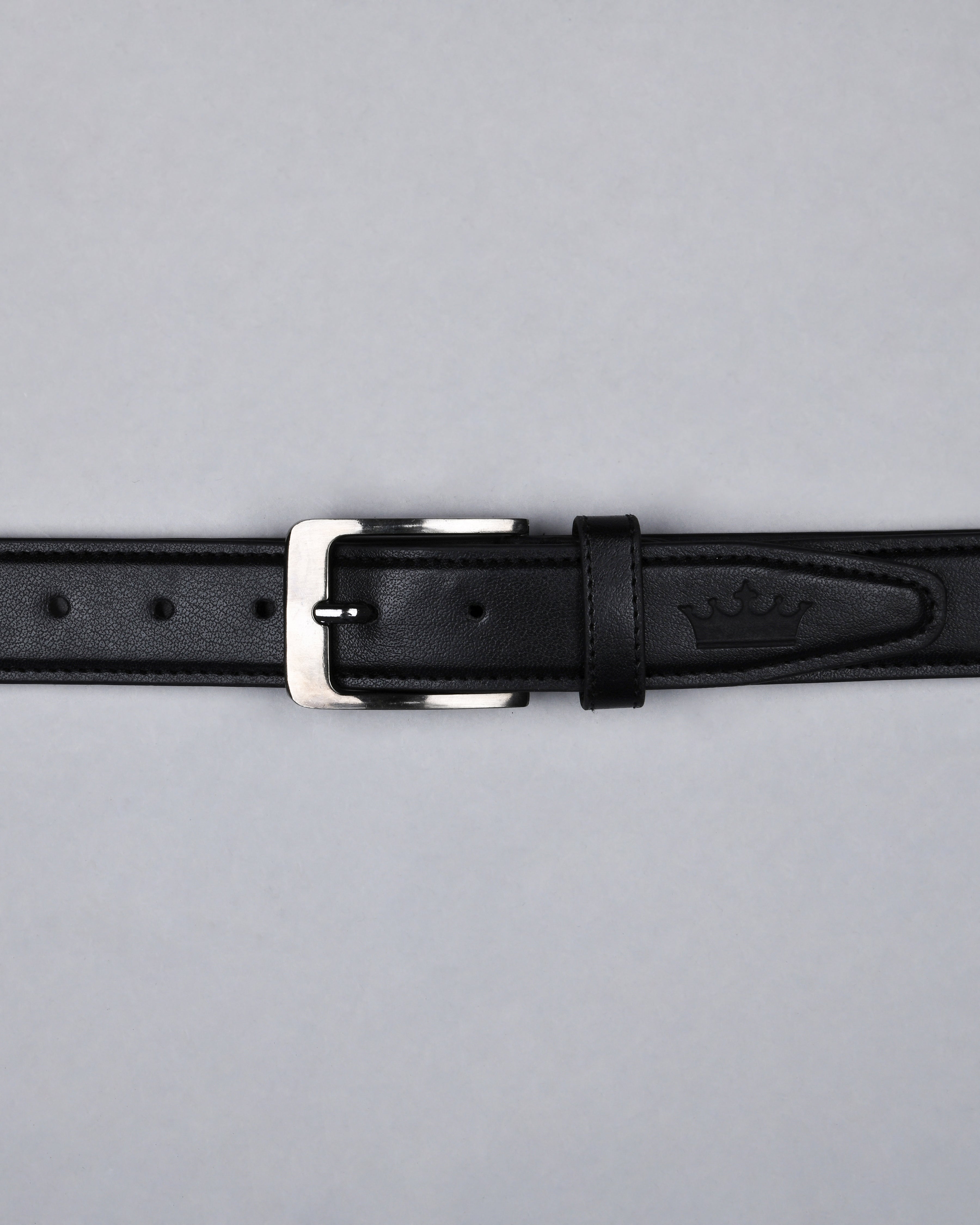 Jade Black Subtle Textured Vegan Leather Handcrafted Belt BT09-28, BT09-30, BT09-36, BT09-32, BT09-38, BT09-34