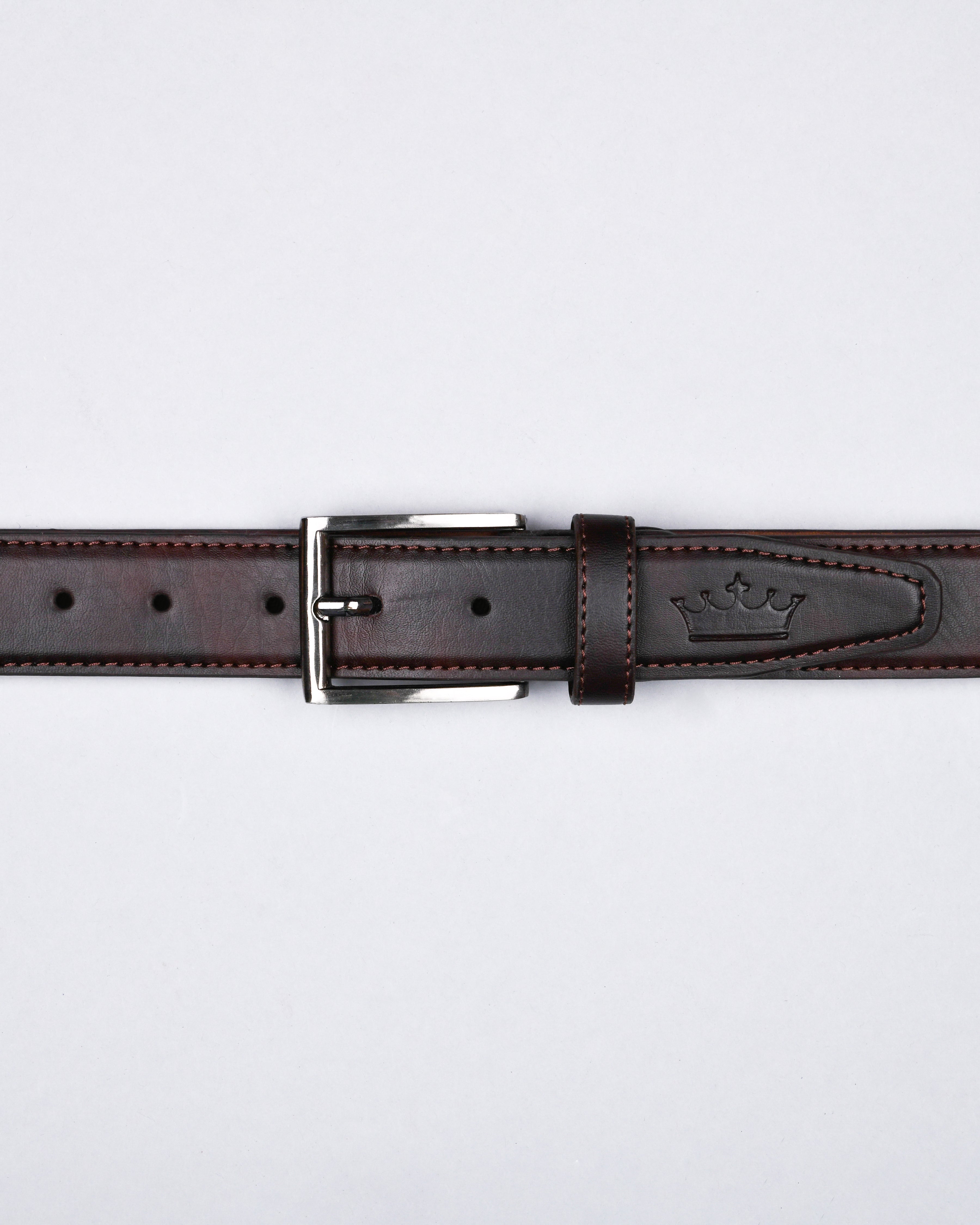Brown with tan tie dye Patterned Vegan Leather Handcrafted Belt BT10-30, BT10-32, BT10-34, BT10-36, BT10-28, BT10-38