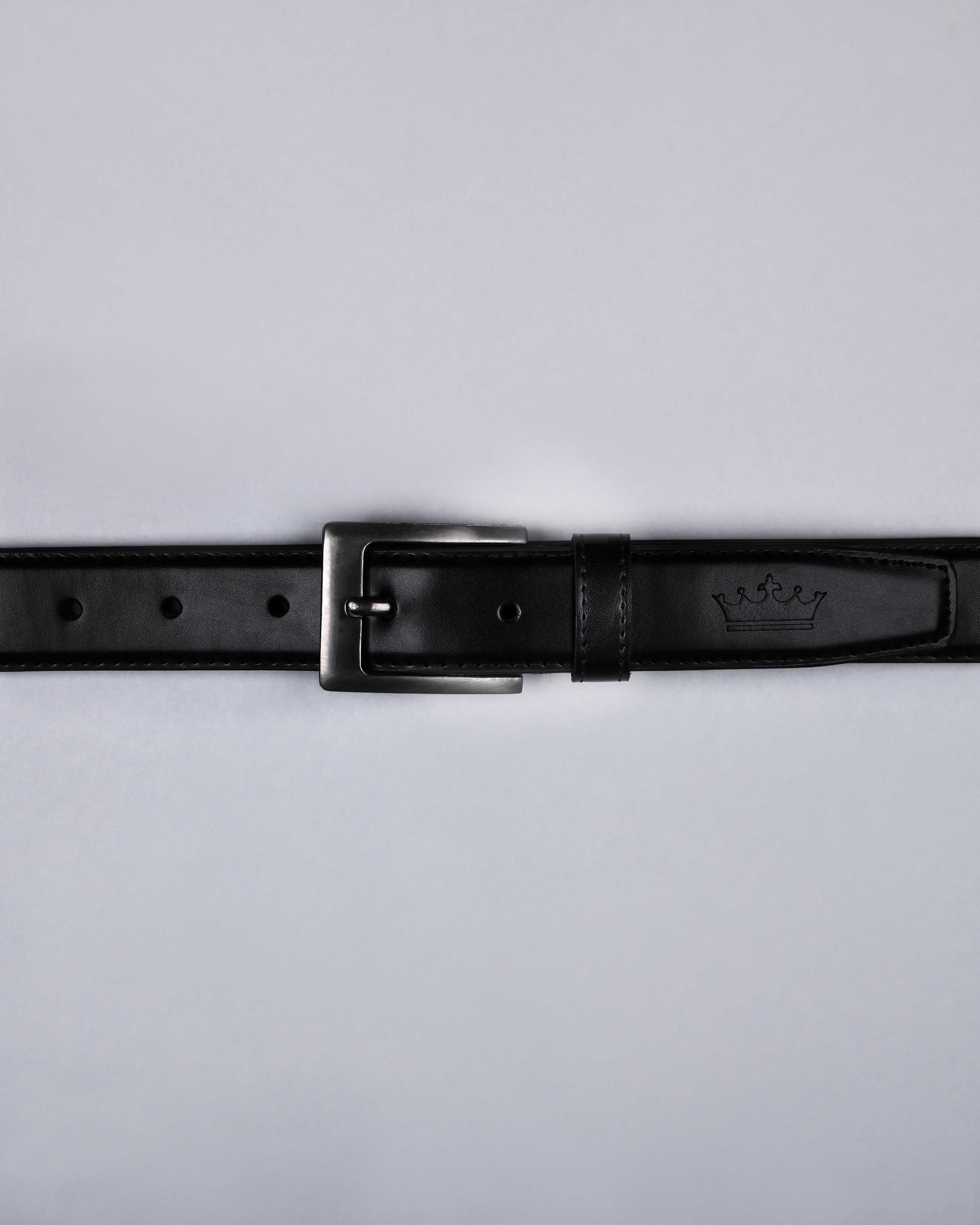 Jade Black with Subtle Sheen Vegan Leather Handcrafted Belt BT12-28, BT12-30, BT12-32, BT12-36, BT12-38, BT12-34
