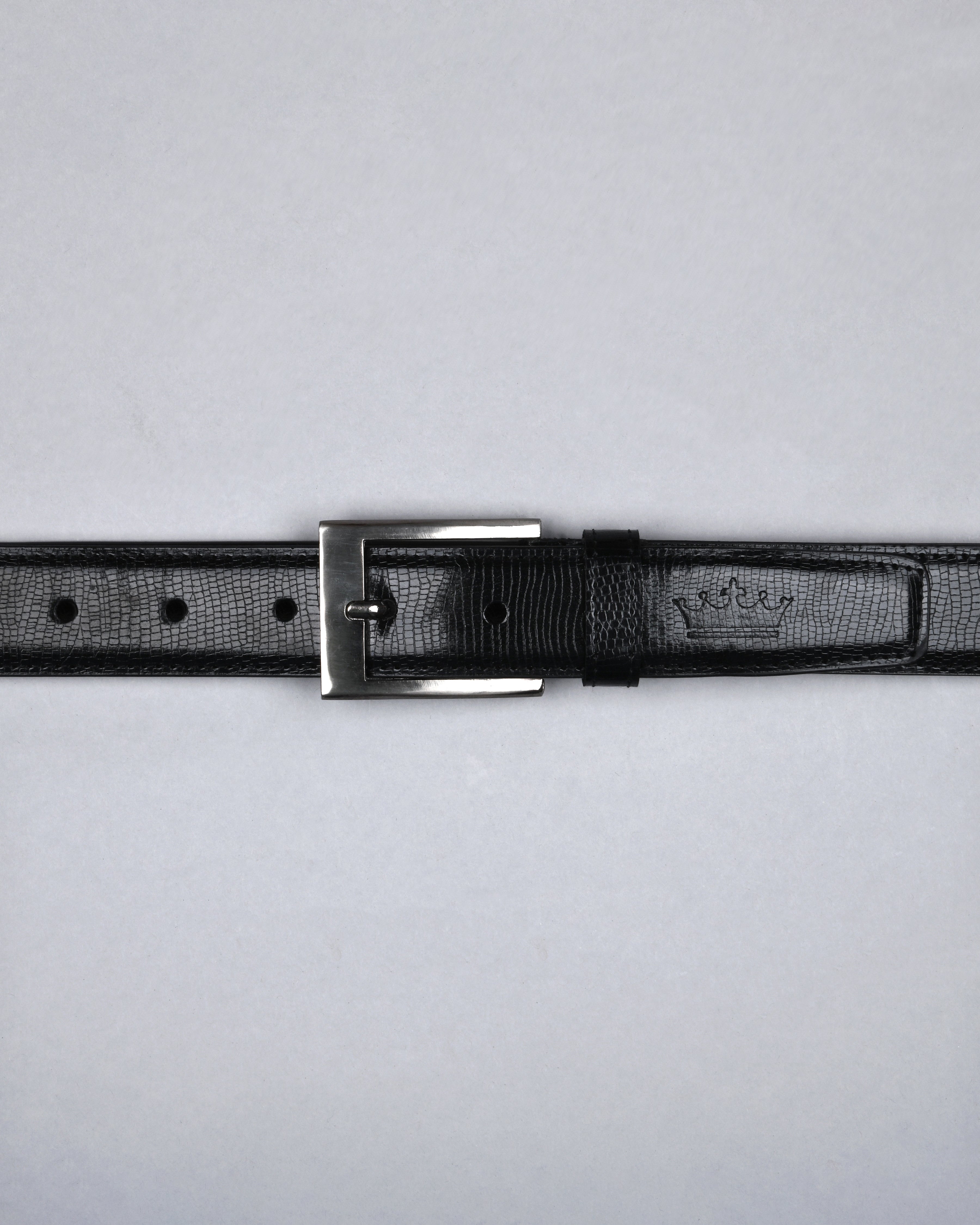 Jade Black Cobra Skin Textured Vegan Leather Handcrafted Belt BT16-28, BT16-30, BT16-34, BT16-38, BT16-32, BT16-36