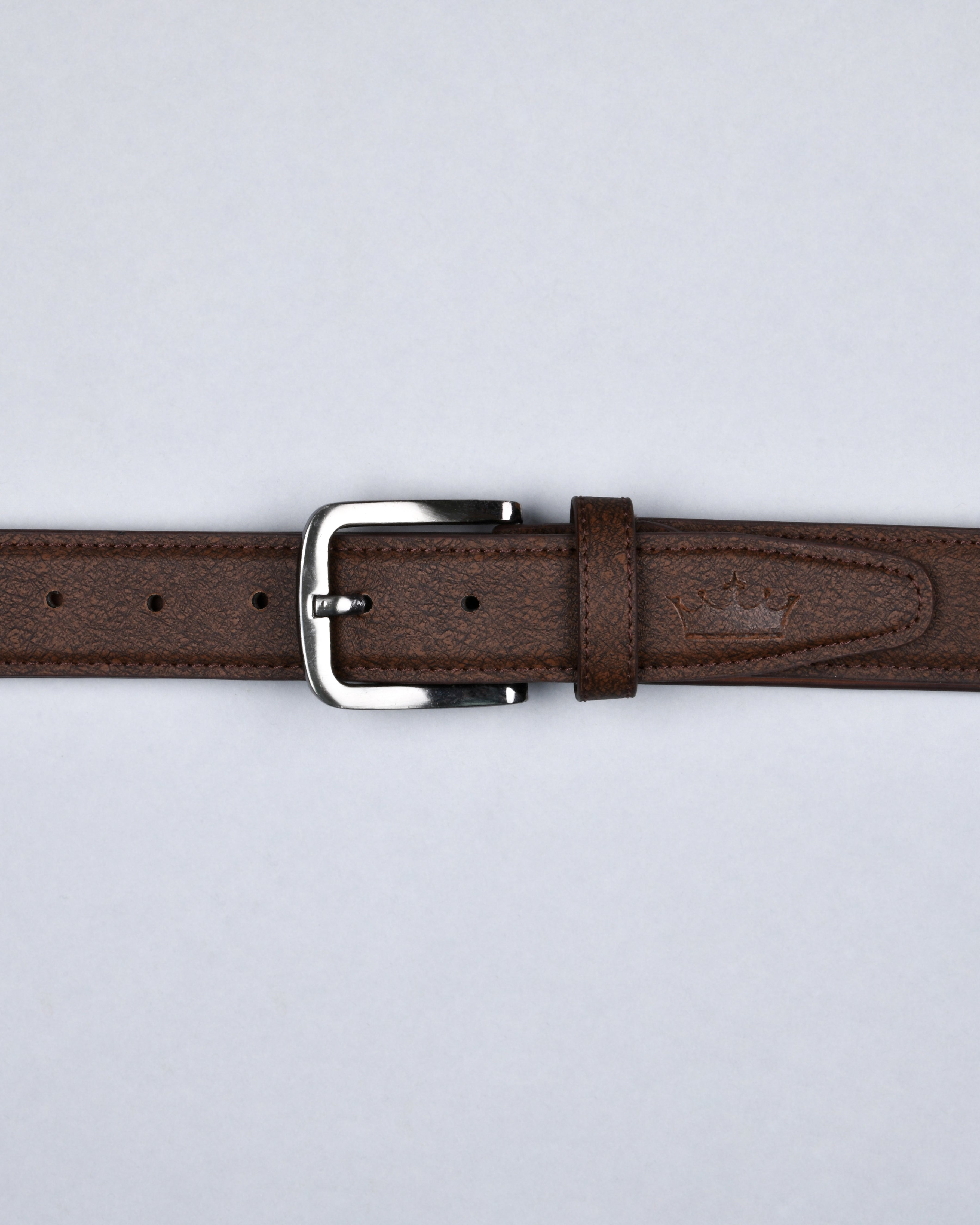 Tan with Brown Colour Spray Textured Vegan Leather Handcrafted Belt BT22-28, BT22-38, BT22-30, BT22-34, BT22-36, BT22-32