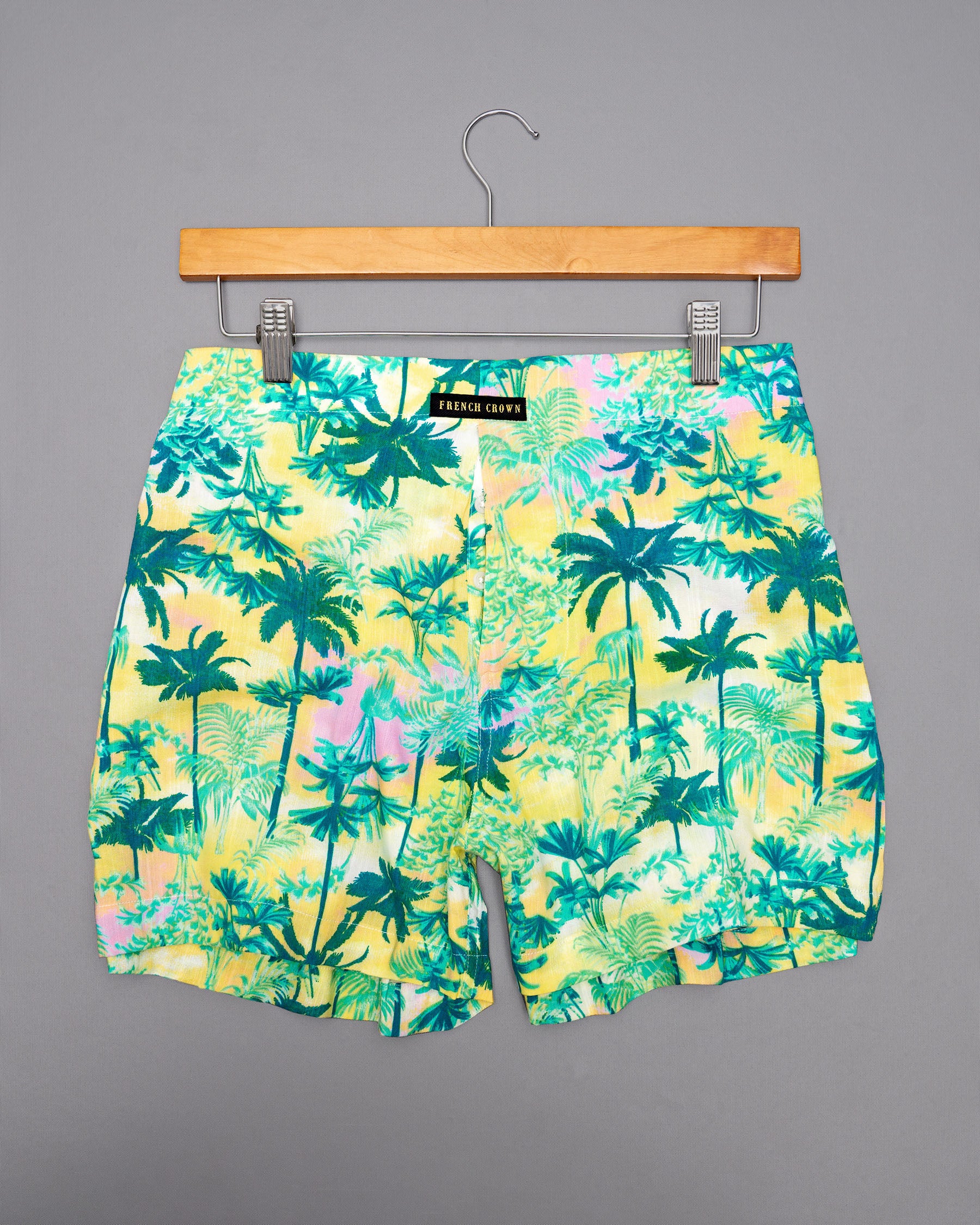 Sweet Corn Trees Printed Tencel Boxers BX379-02-28, BX379-02-30, BX379-02-32, BX379-02-34, BX379-02-36, BX379-02-38, BX379-02-40, BX379-02-42, BX379-02-44