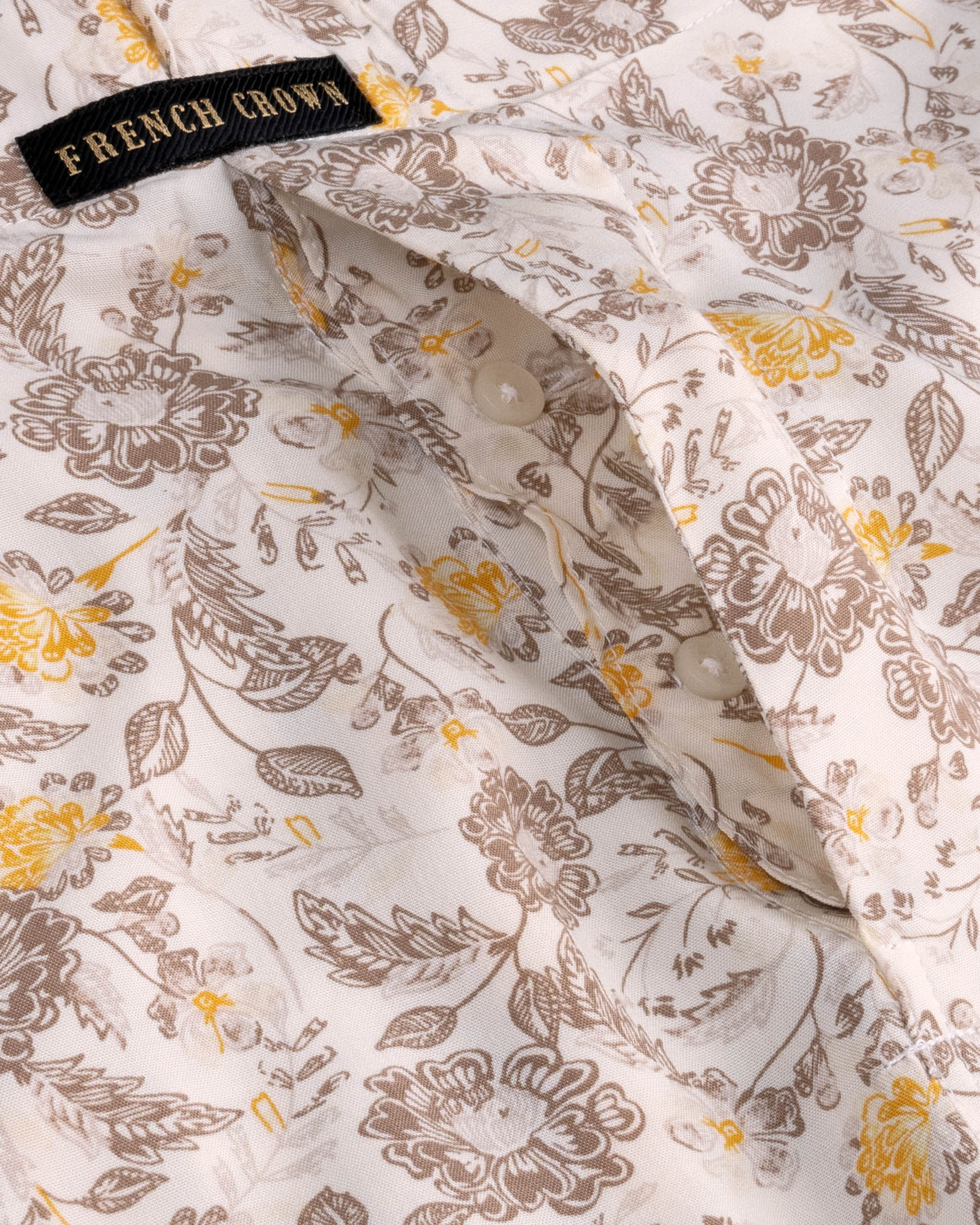 Timberwolf Beige Floral Printed Premium Tencel Boxers BX405-01-28, BX405-01-30, BX405-01-32, BX405-01-34, BX405-01-36, BX405-01-38, BX405-01-40, BX405-01-42, BX405-01-44