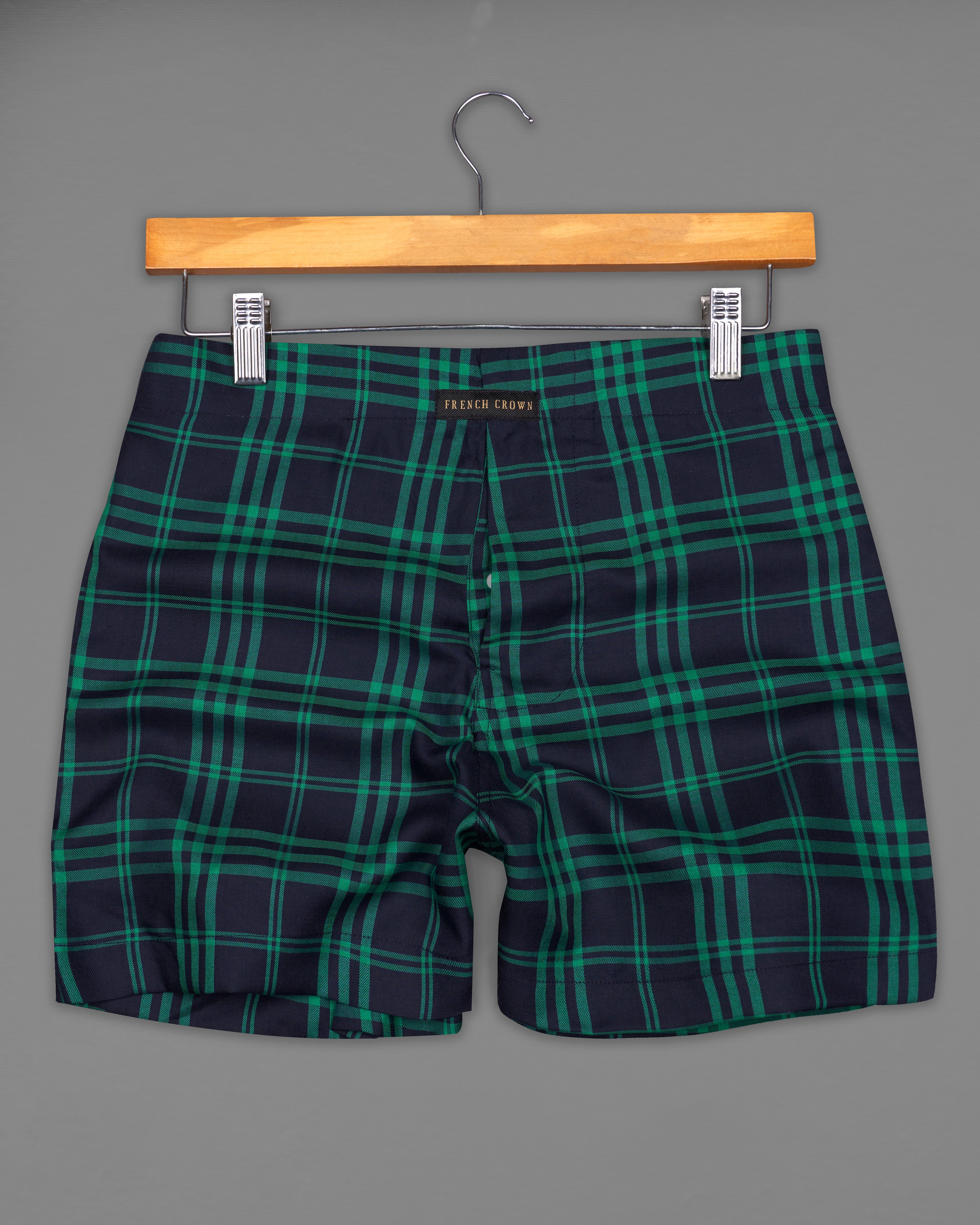 Mirage Navy Blue with Green Plaid and Venetian Red with Boysenberry Pink Windowpane Twill Premium Cotton Boxers BX434-BX435-28, BX434-BX435-30, BX434-BX435-32, BX434-BX435-34, BX434-BX435-36, BX434-BX435-38, BX434-BX435-40, BX434-BX435-42, BX434-BX435-44  