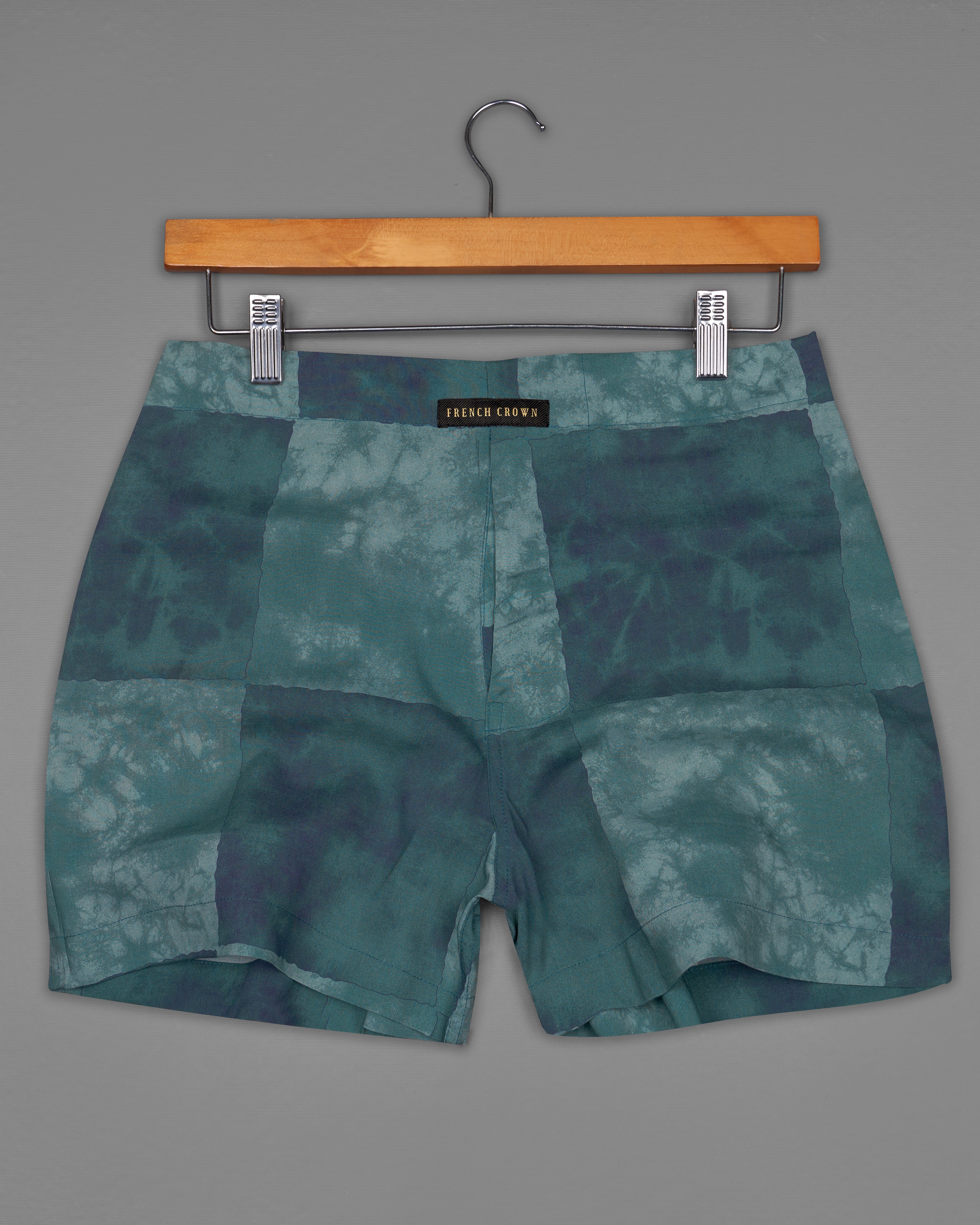 Bright White with Algae Green Tropical Printed Premium Cotton And River Bed with Raven Gray Premium Tencel Boxers BX437-BX439-28, BX437-BX439-30, BX437-BX439-32, BX437-BX439-34, BX437-BX439-36, BX437-BX439-38, BX437-BX439-40, BX437-BX439-42, BX437-BX439-44