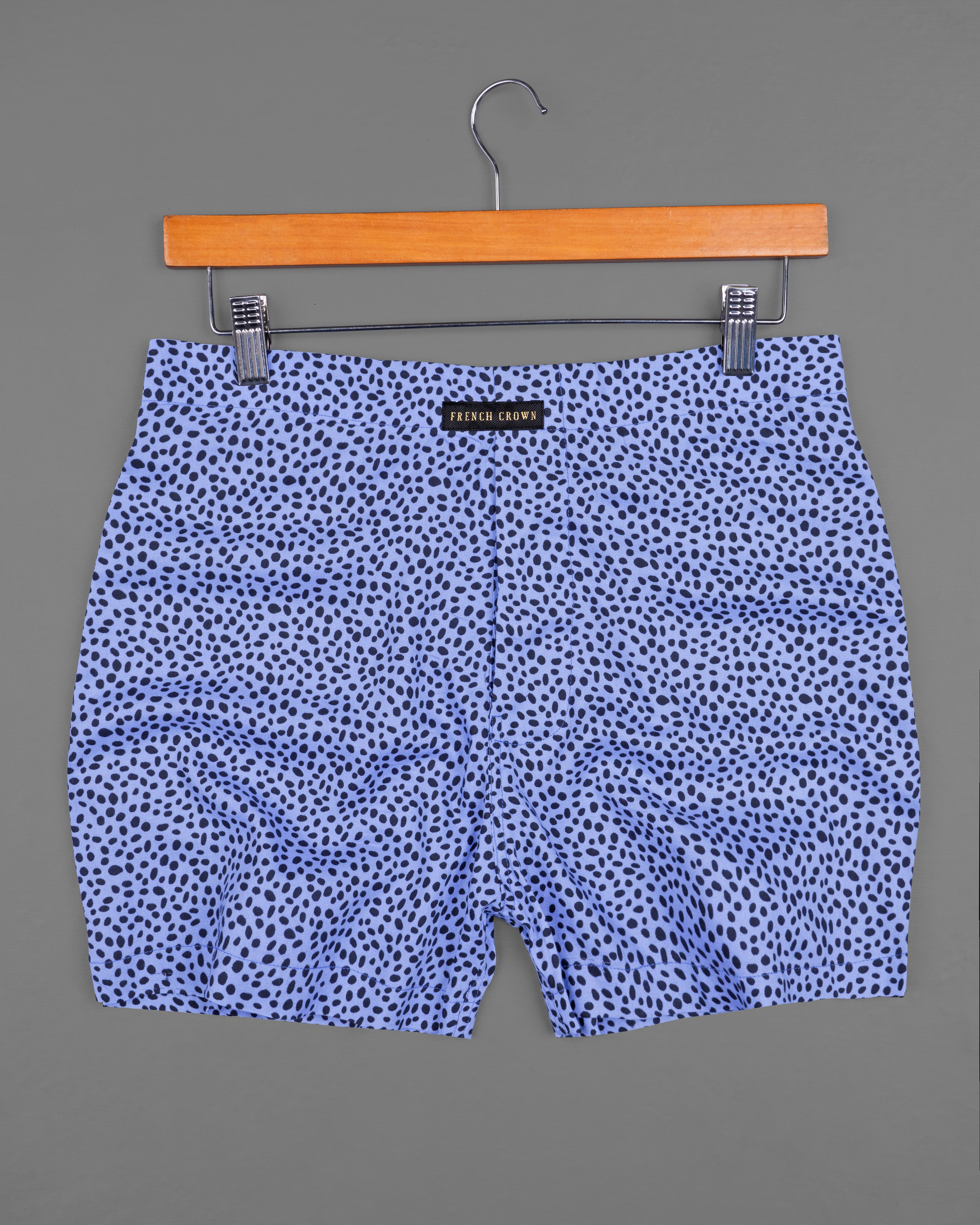 Periwinkle Blue with Black Dobby Textured Boxers BX502-28, BX502-30, BX502-32, BX502-34, BX502-36, BX502-38, BX502-40, BX502-42, BX502-44