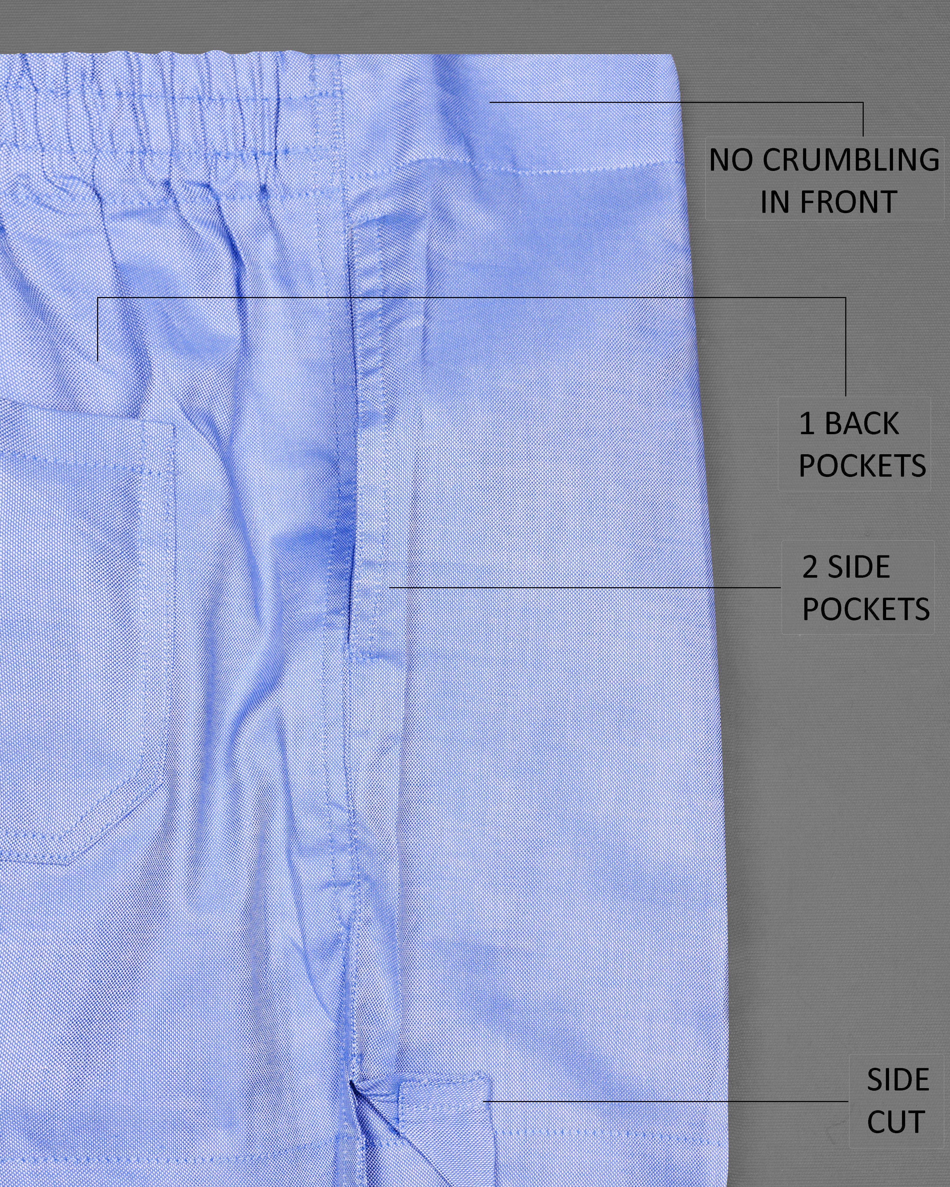 Periwinkle Blue Premium Tencel Boxers BX503-28, BX503-30, BX503-32, BX503-34, BX503-36, BX503-38, BX503-40, BX503-42, BX503-44