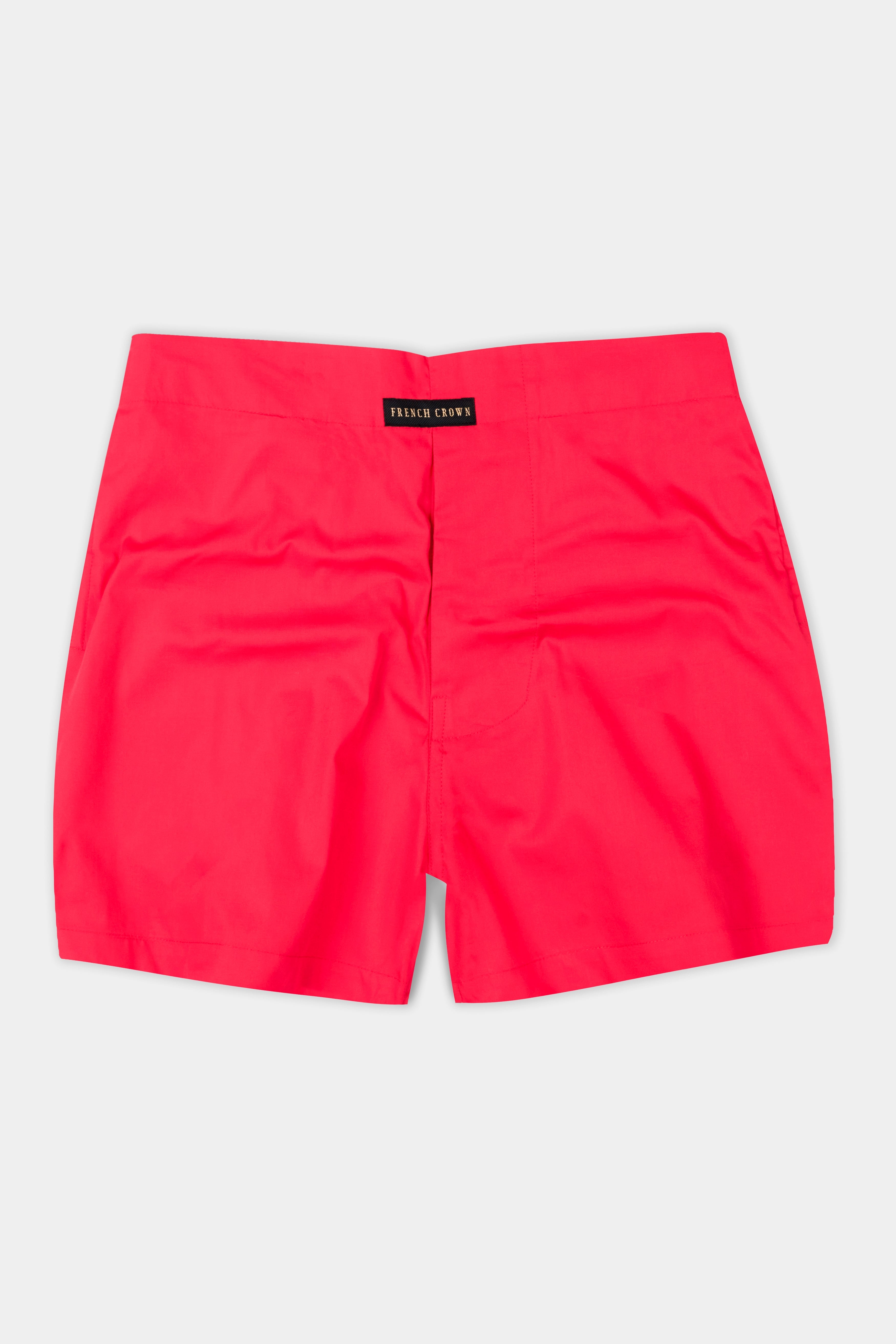 Radical Red and Saffron Yellow Solid Premium Cotton Boxers BX543-BX544-28, BX543-BX544-30, BX543-BX544-32, BX543-BX544-34, BX543-BX544-36, BX543-BX544-38, BX543-BX544-40, BX543-BX544-42, BX543-BX544-44