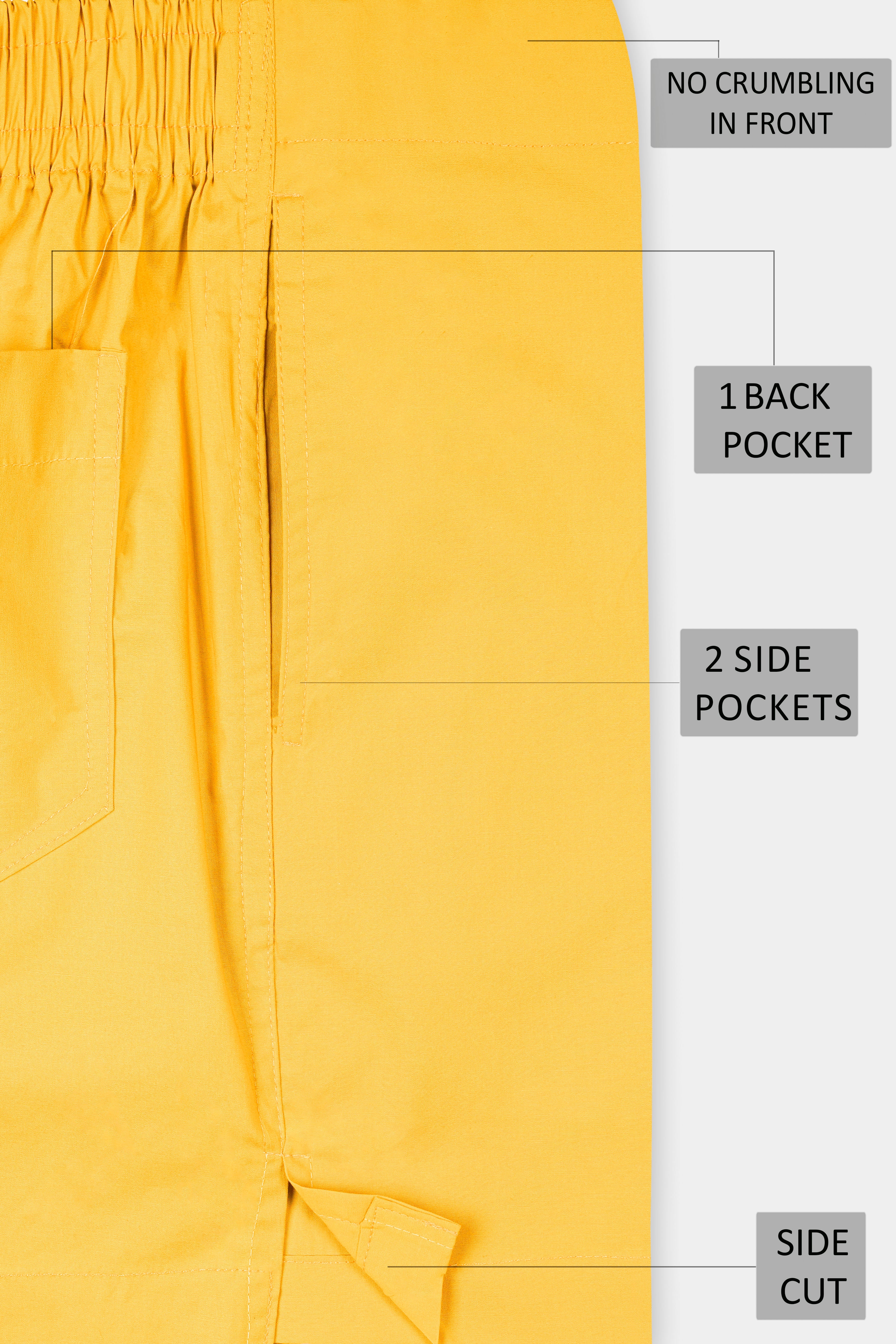 Radical Red and Saffron Yellow Solid Premium Cotton Boxers BX543-BX544-28, BX543-BX544-30, BX543-BX544-32, BX543-BX544-34, BX543-BX544-36, BX543-BX544-38, BX543-BX544-40, BX543-BX544-42, BX543-BX544-44