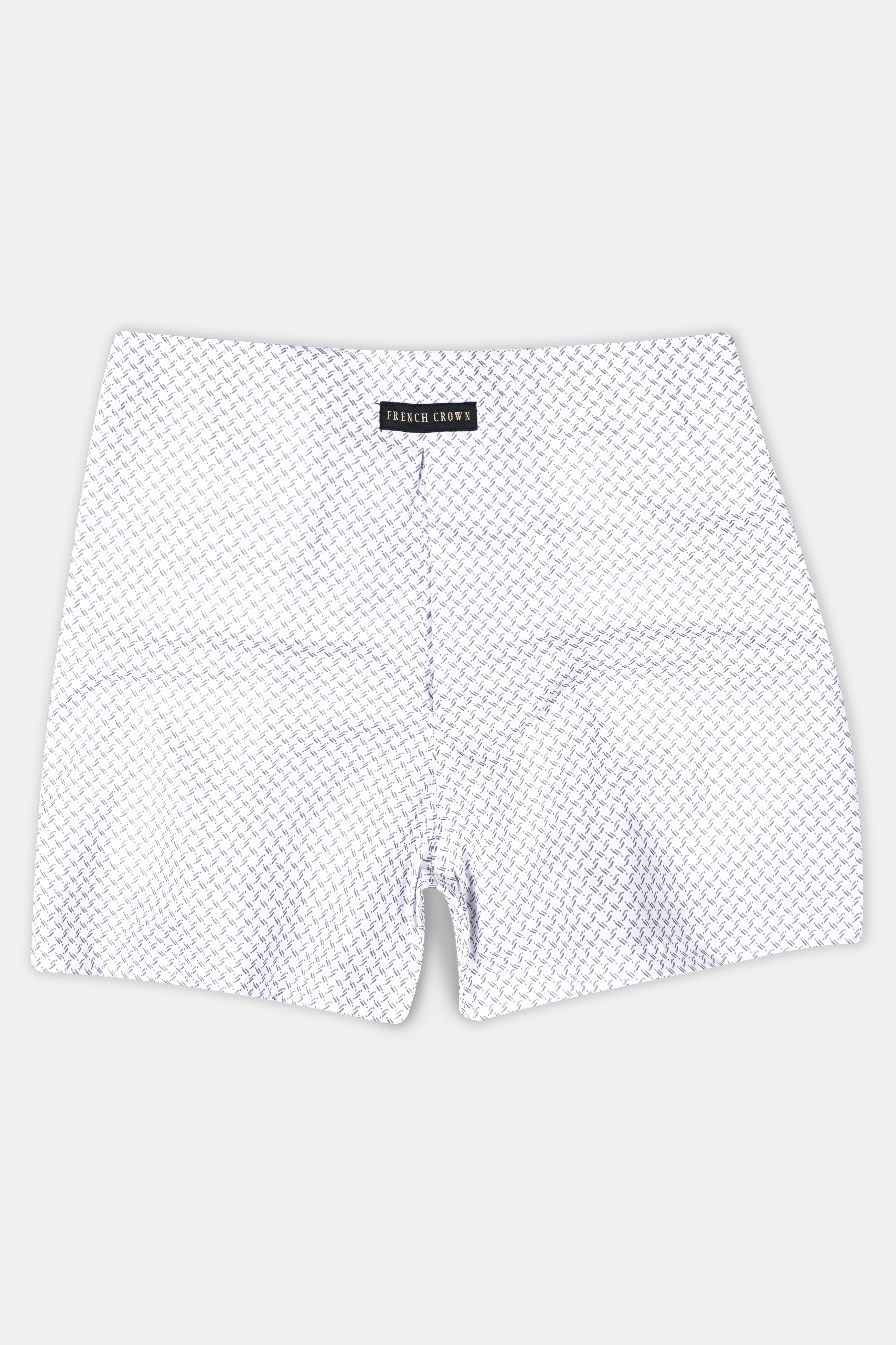Astra Yellow Triangle Printed and Bright White With Comet Brown Printed Premium Cotton Boxers BX556-BX565-28, BX556-BX565-30, BX556-BX565-32, BX556-BX565-34, BX556-BX565-36, BX556-BX565-38, BX556-BX565-40, BX556-BX565-42, BX556-BX565-44