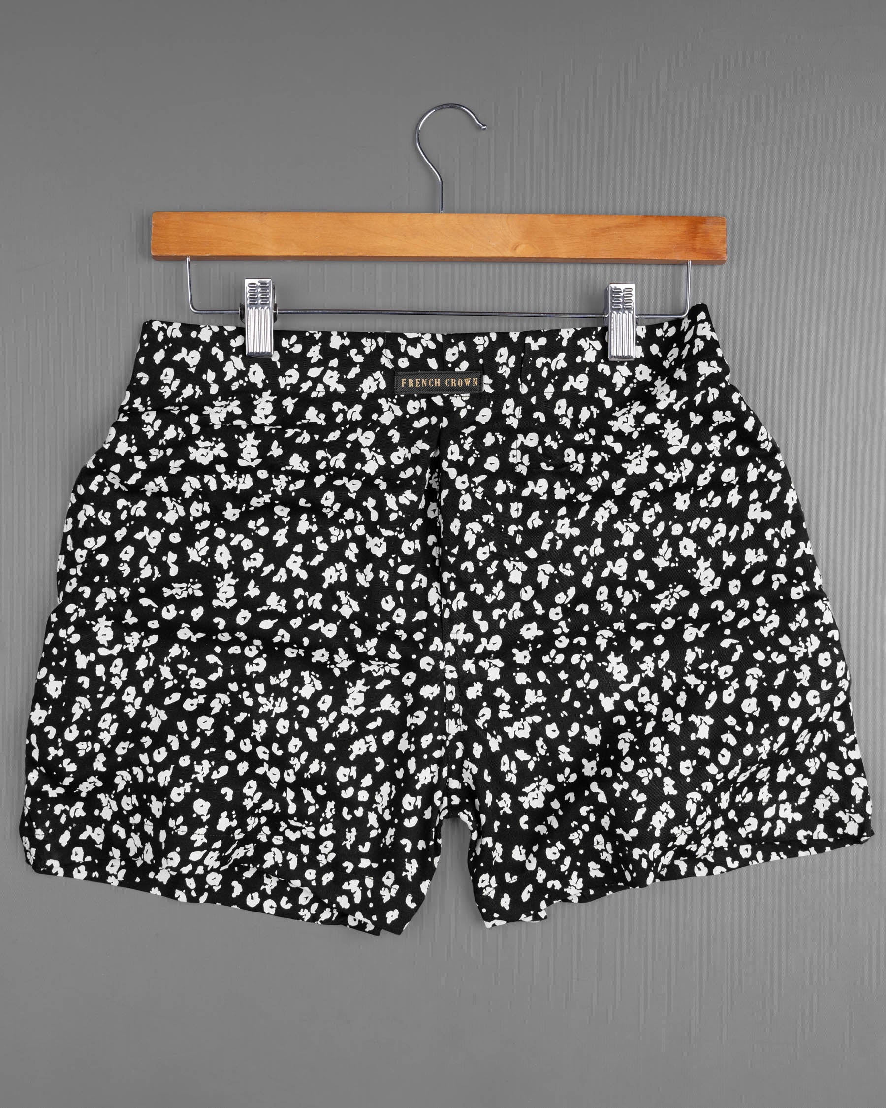 Jade Black Ditsy Printed and Spanish Green Floral Printed Premium Tencel Boxers CBX403-28, CBX403-30, CBX403-32, CBX403-34, CBX403-36, CBX403-38, CBX403-40, CBX403-42, CBX403-44