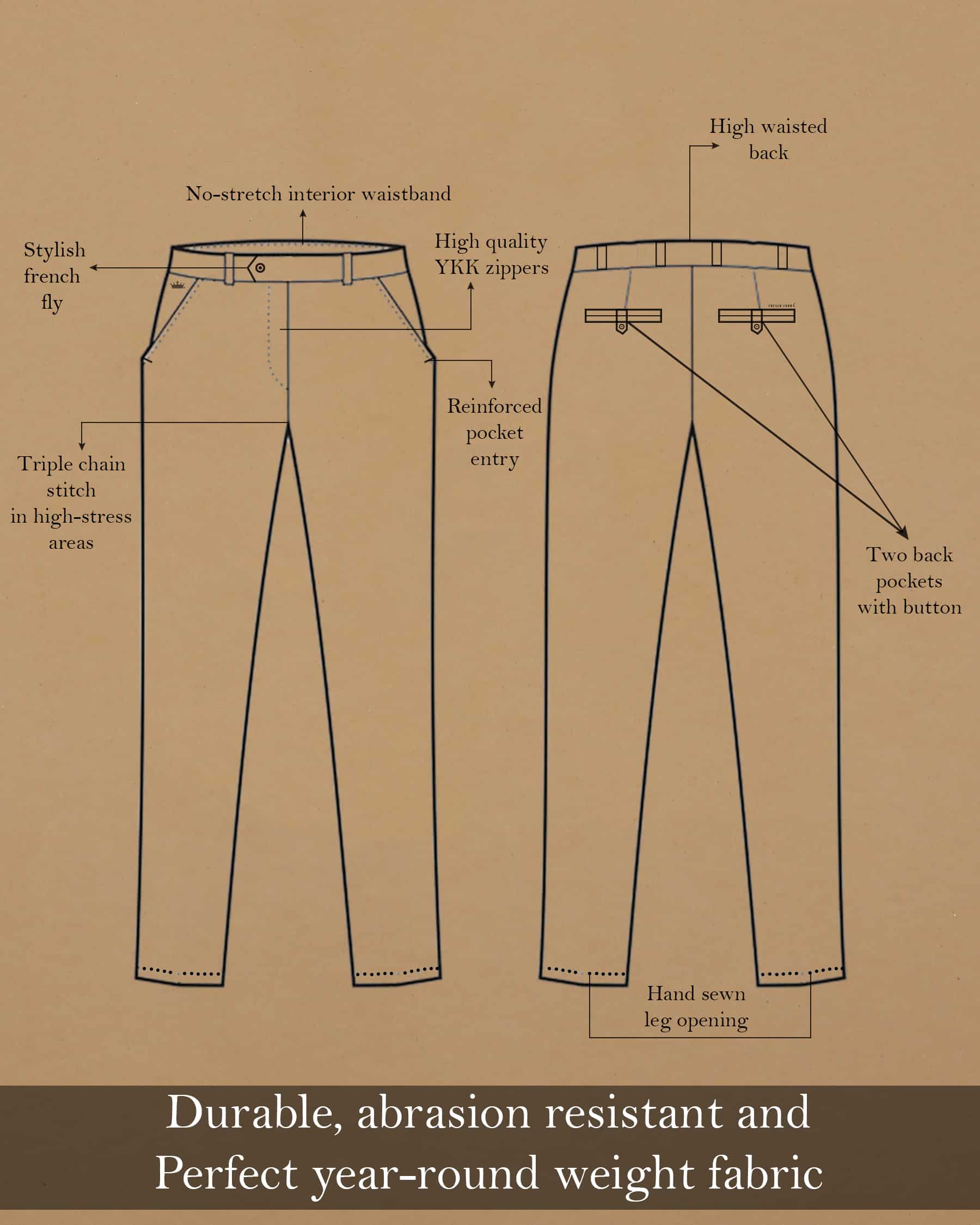 Navy Cotton Chino Pant