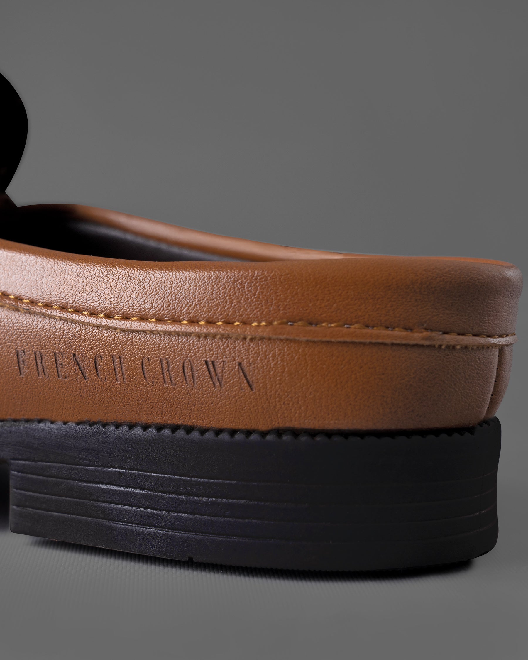 Tan Buckled Slip-on Shoes FT033-6, FT033-7, FT033-8, FT033-9, FT033-10