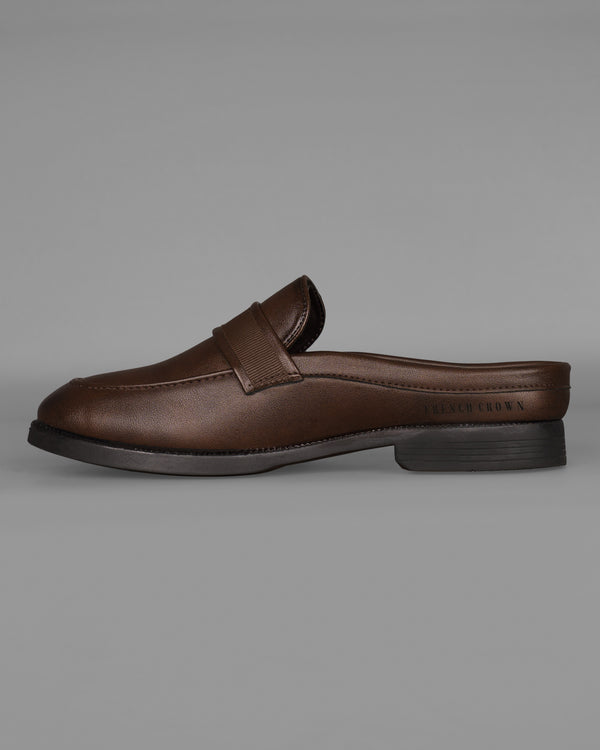 Dark Brown Buckled Slip-on Shoes FT034-6, FT034-7, FT034-8, FT034-9, FT034-10