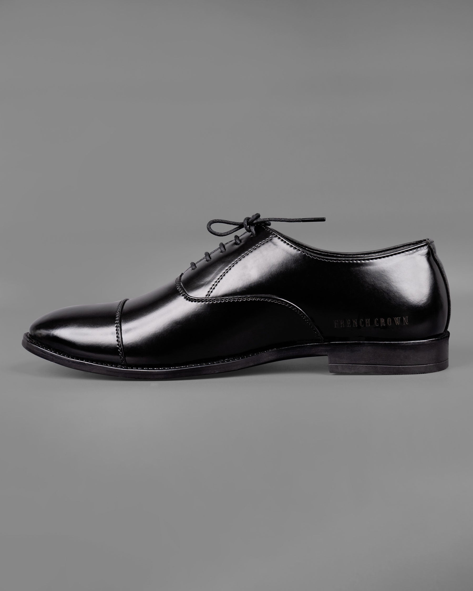 Jade Black Solid Oxford Shoes FT026-6, FT026-7, FT026-8, FT026-9, FT026-10