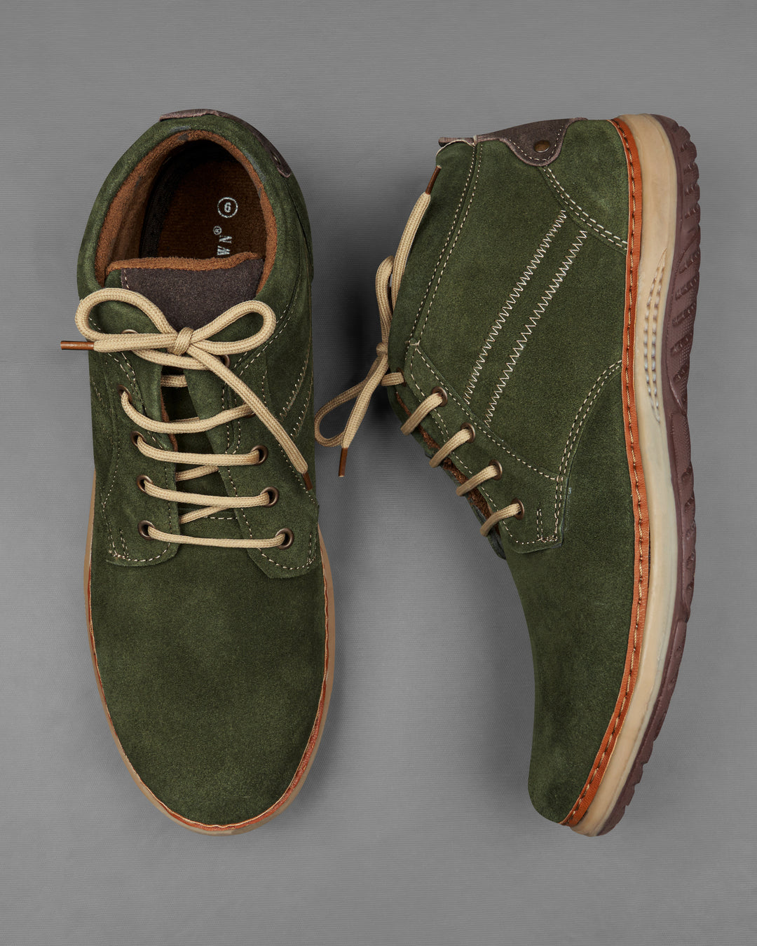 Tan Casual Derby Shoes