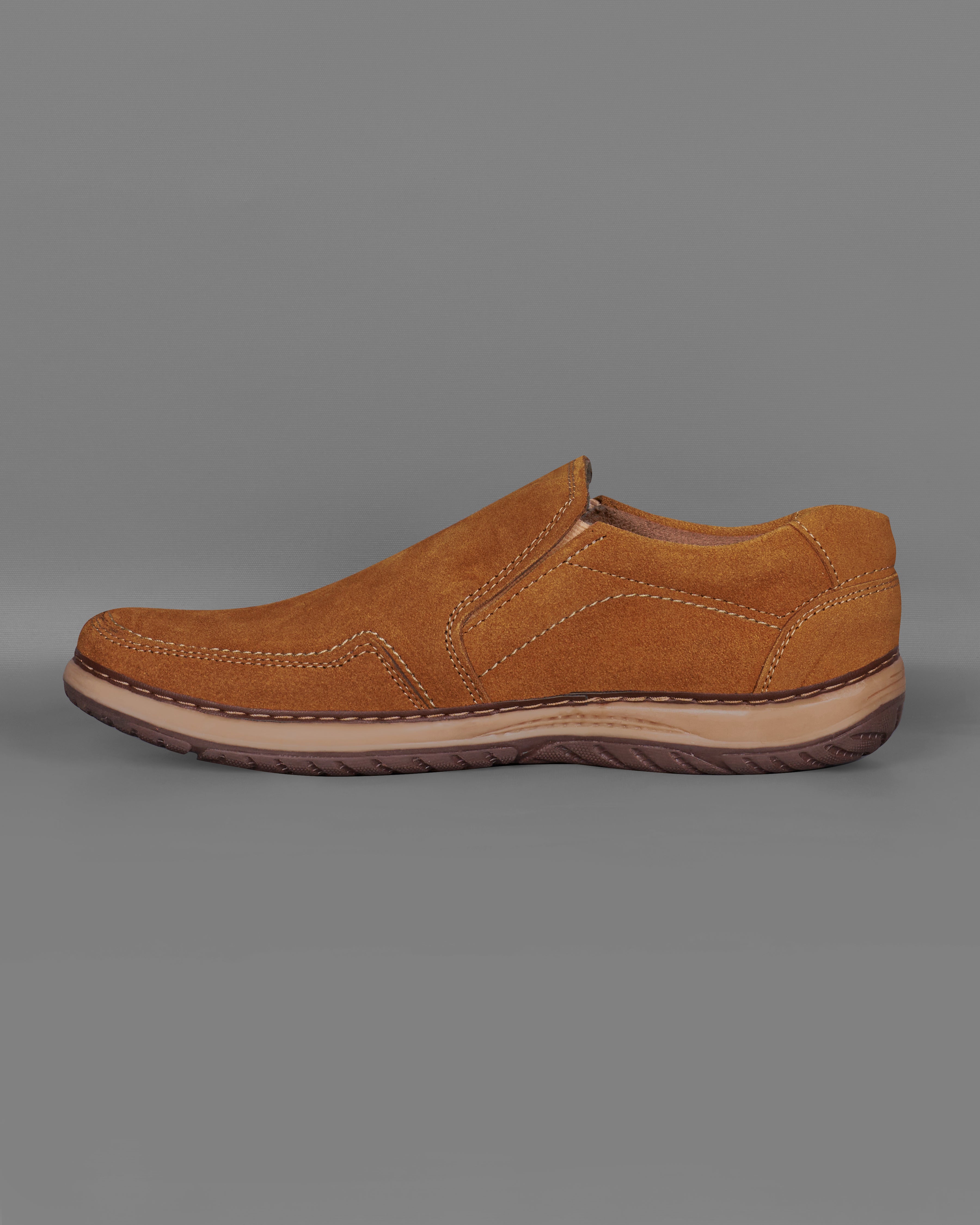 Copper Brown Slip On Suede leather Shoes FT078-6, FT078-7, FT078-8, FT078-9, FT078-10, FT078-11