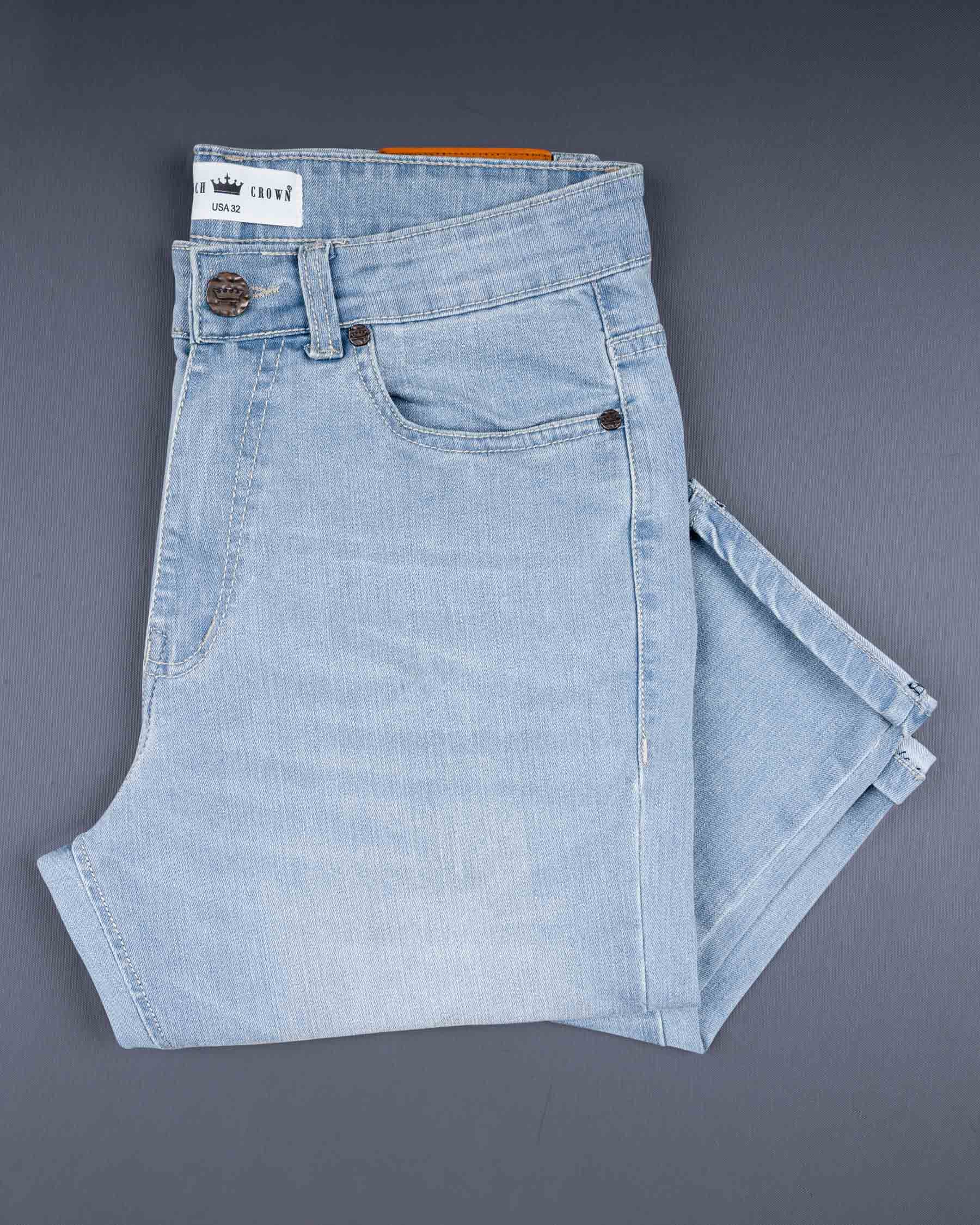 Casper Blue Vintage Look Stretchable Denim J113-32, J113-34, J113-36, J113-38, J113-40