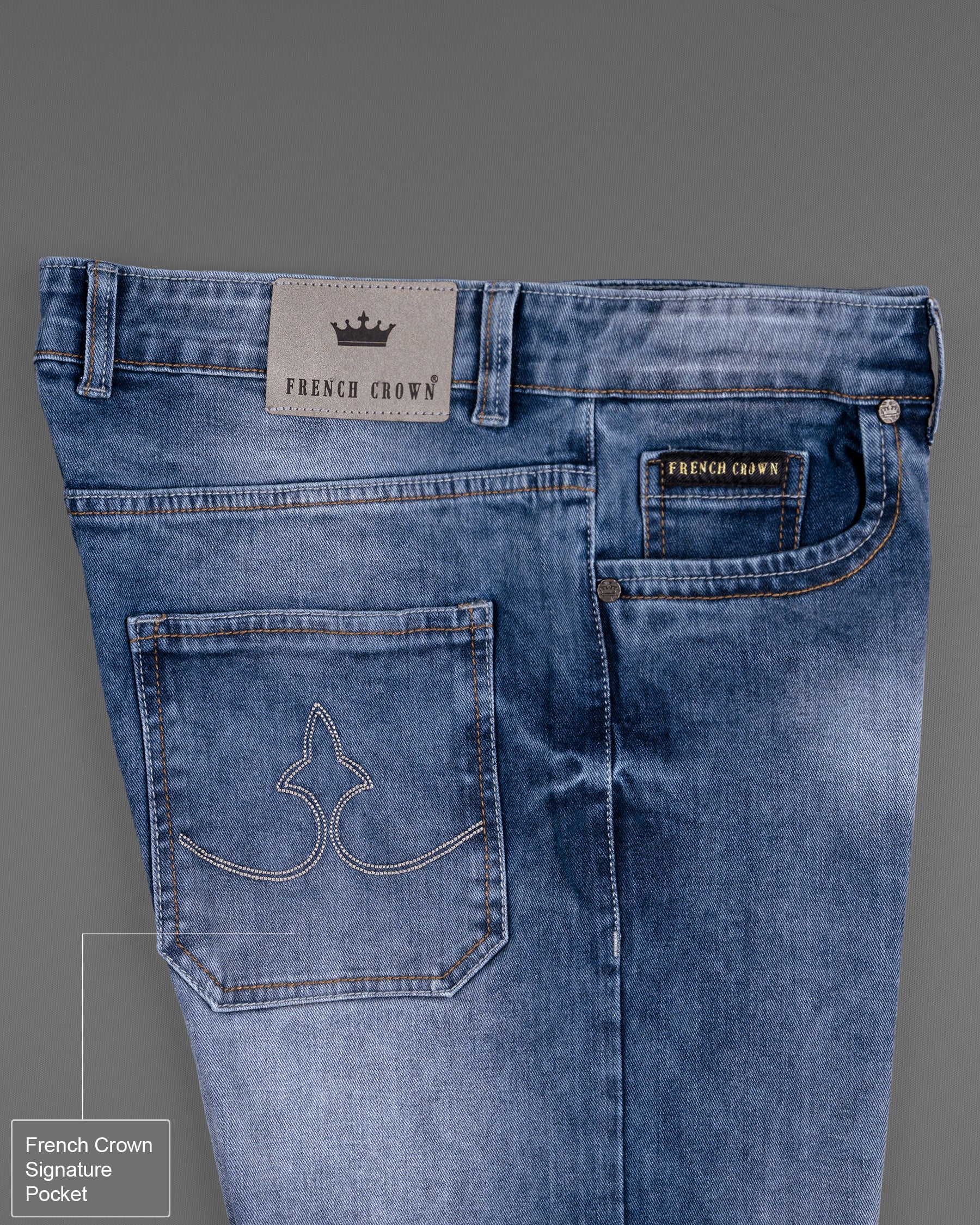 Ship Cove Blue Stone Wash Clean Look Stretchable Denim J139-32, J139-34, J139-36, J139-38, J139-40