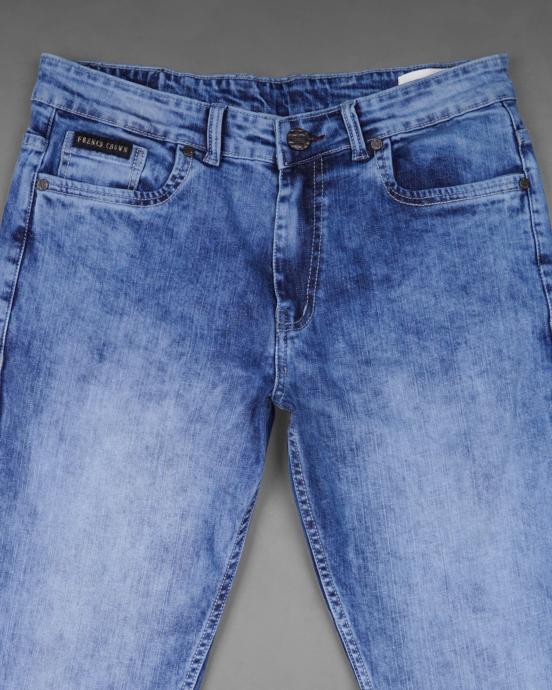 Carolina Blue Stone Wash Clean Look Stretchable Denim J147-32, J147-34, J147-36, J147-38, J147-40