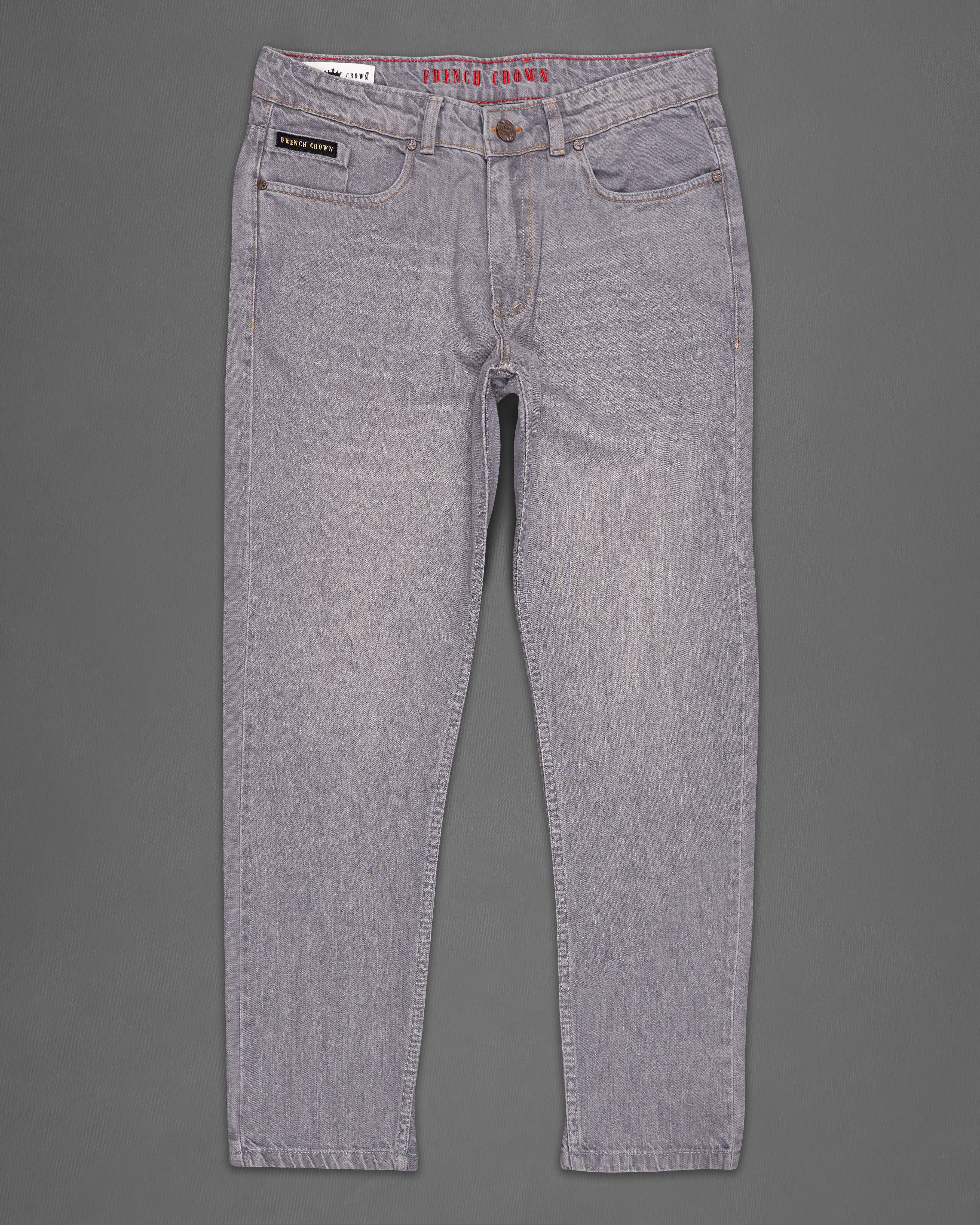 Venus Gray Slim Fit Mid-Rise Clean Look Denim Jeans