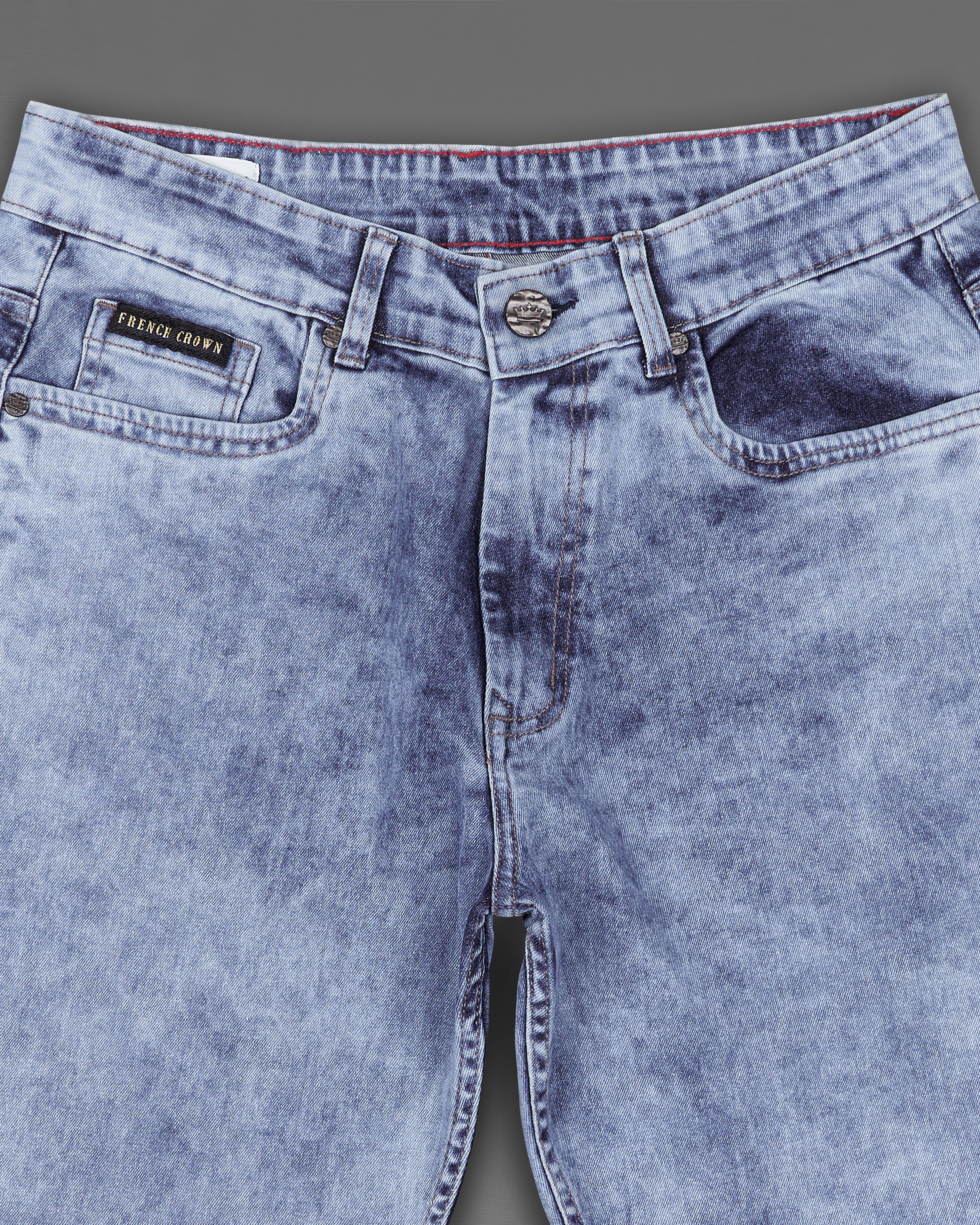 Yonder Blue Acid Wash Stretchable Denim J181-32, J181-34, J181-36, J181-38, J181-40