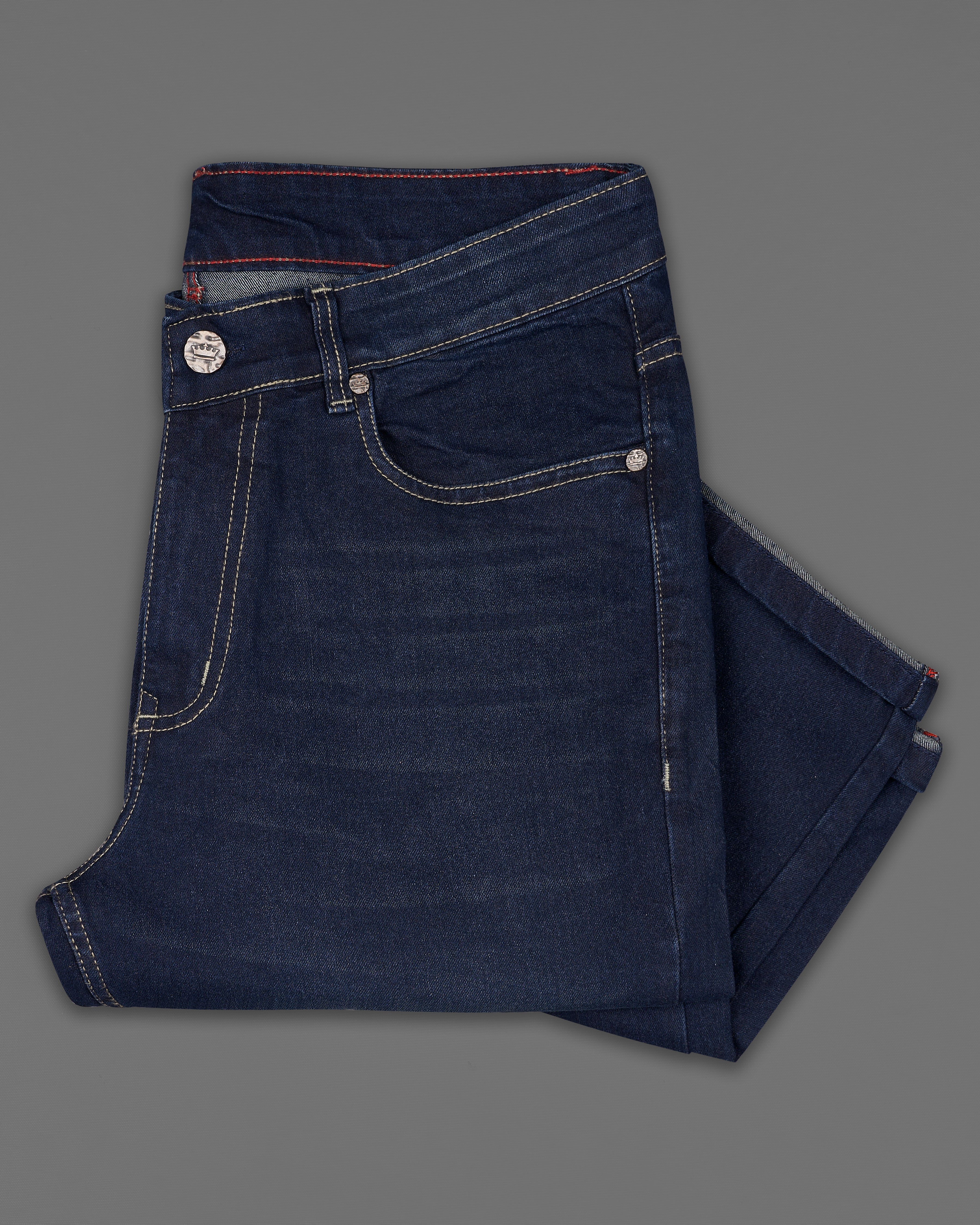 Shark Blue Rinse Wash Stretchable Denim J182-32, J182-34, J182-36, J182-38, J182-40