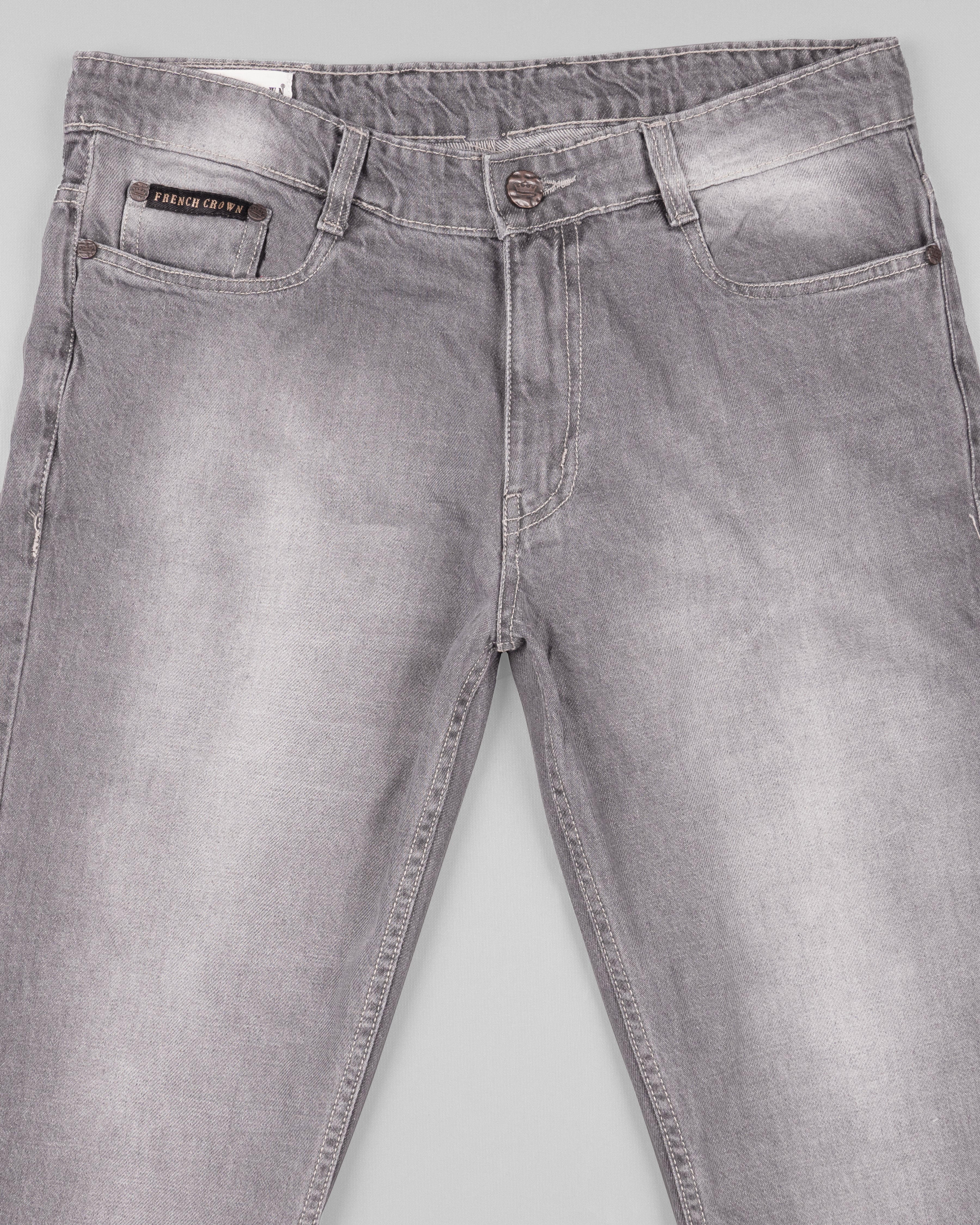 DUSTY GRAY SLIM FIT MID-RISE CLEAN LOOK STRETCHABLE DENIM J78-32, J78-34, J78-36, J78-38, J78-40, J78-30