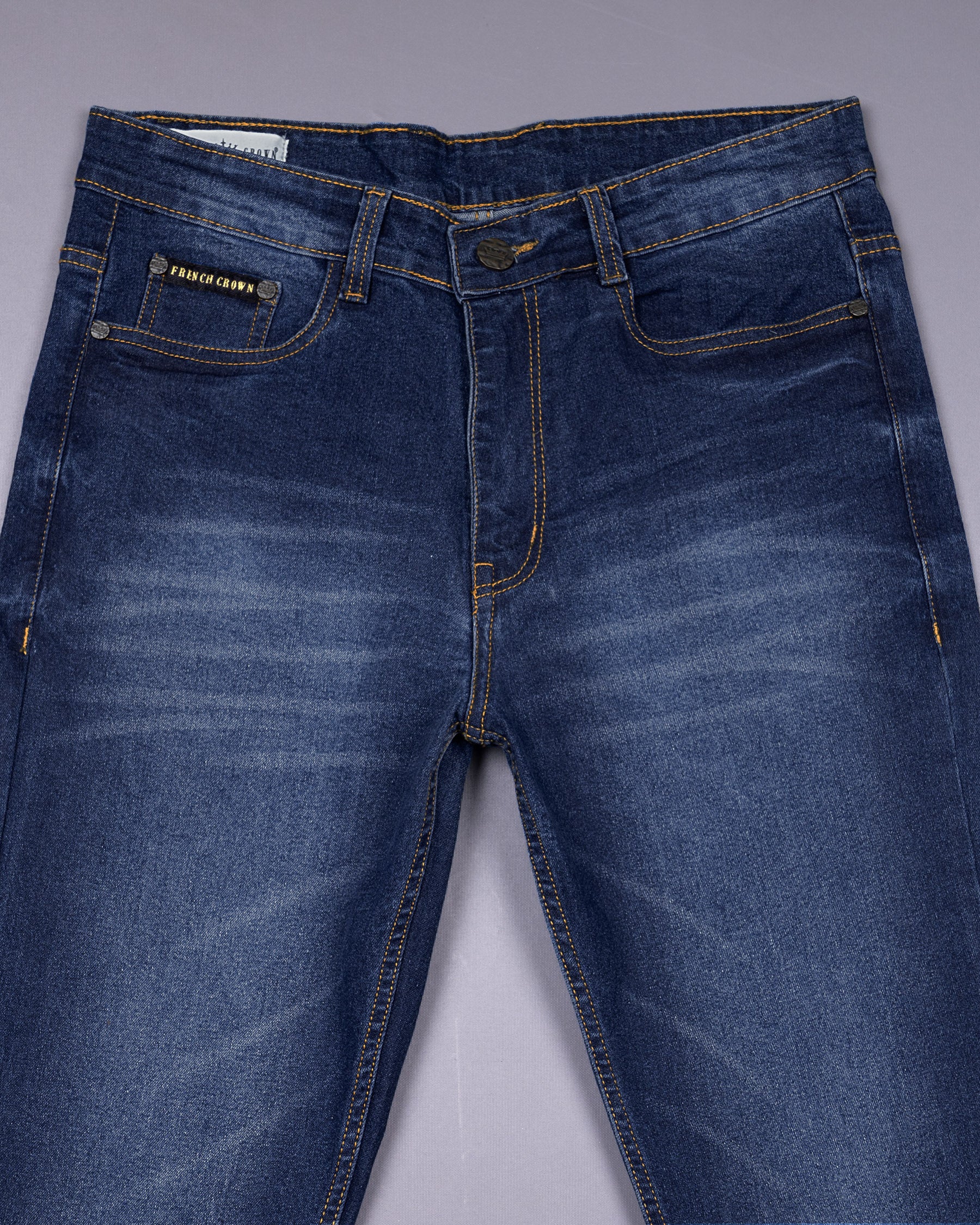 Rhino Blue Slim Fit Mid-Rise Clean Look Stretchable Denim J95-32, J95-34, J95-36, J95-38, J95-40