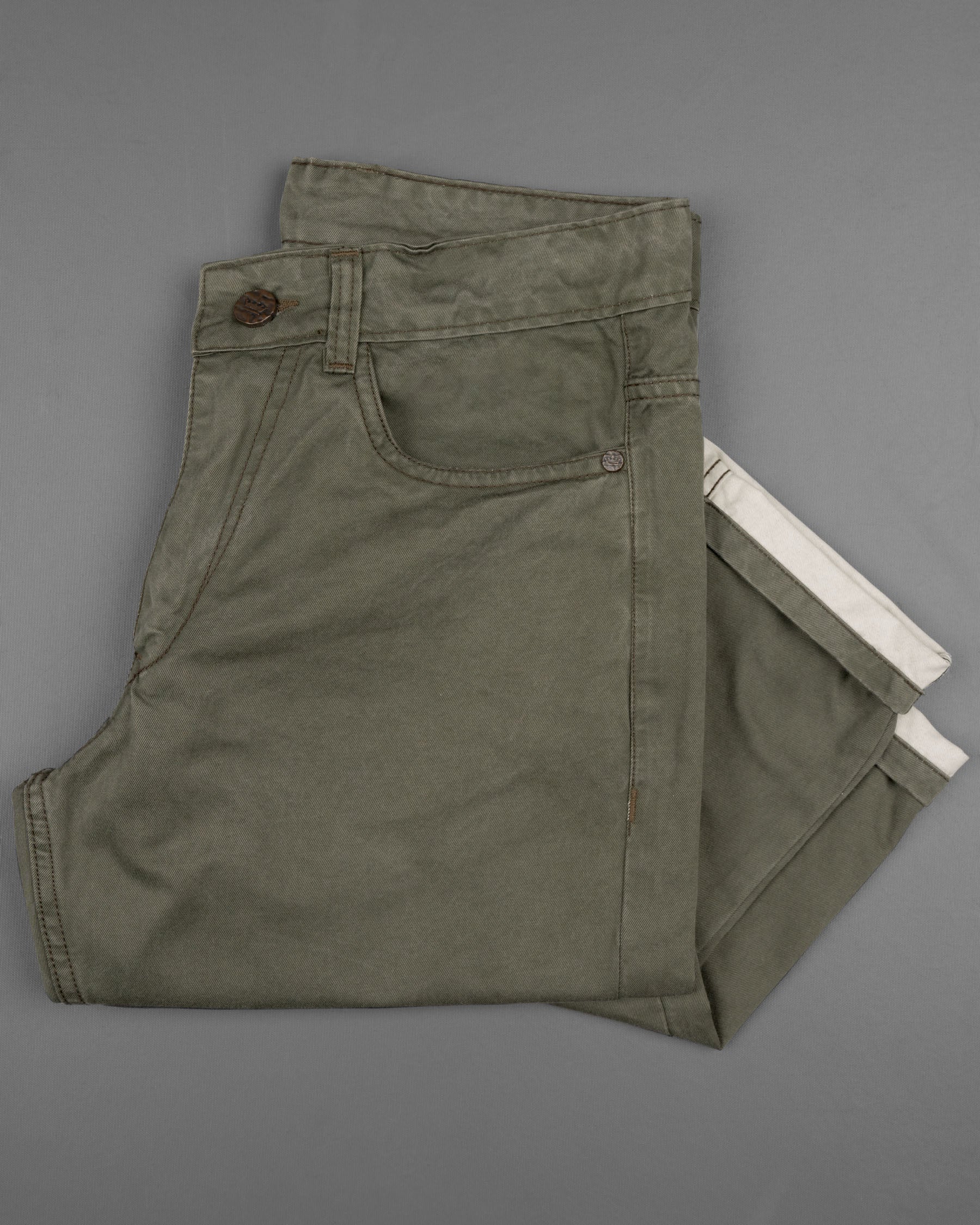 Olive Green Slim Fit Stretchable Denim J99-32, J99-34, J99-36, J99-38, J99-40