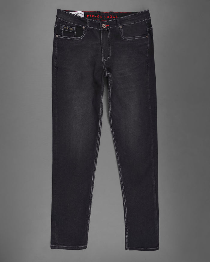HAITI BLACK RINSE WASH STRETCHABLE DENIM