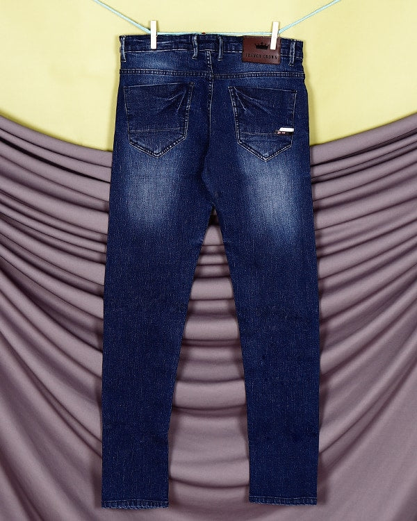 Liam - Mid Blue Mid-Rise Clean Look Stretchable Jeans