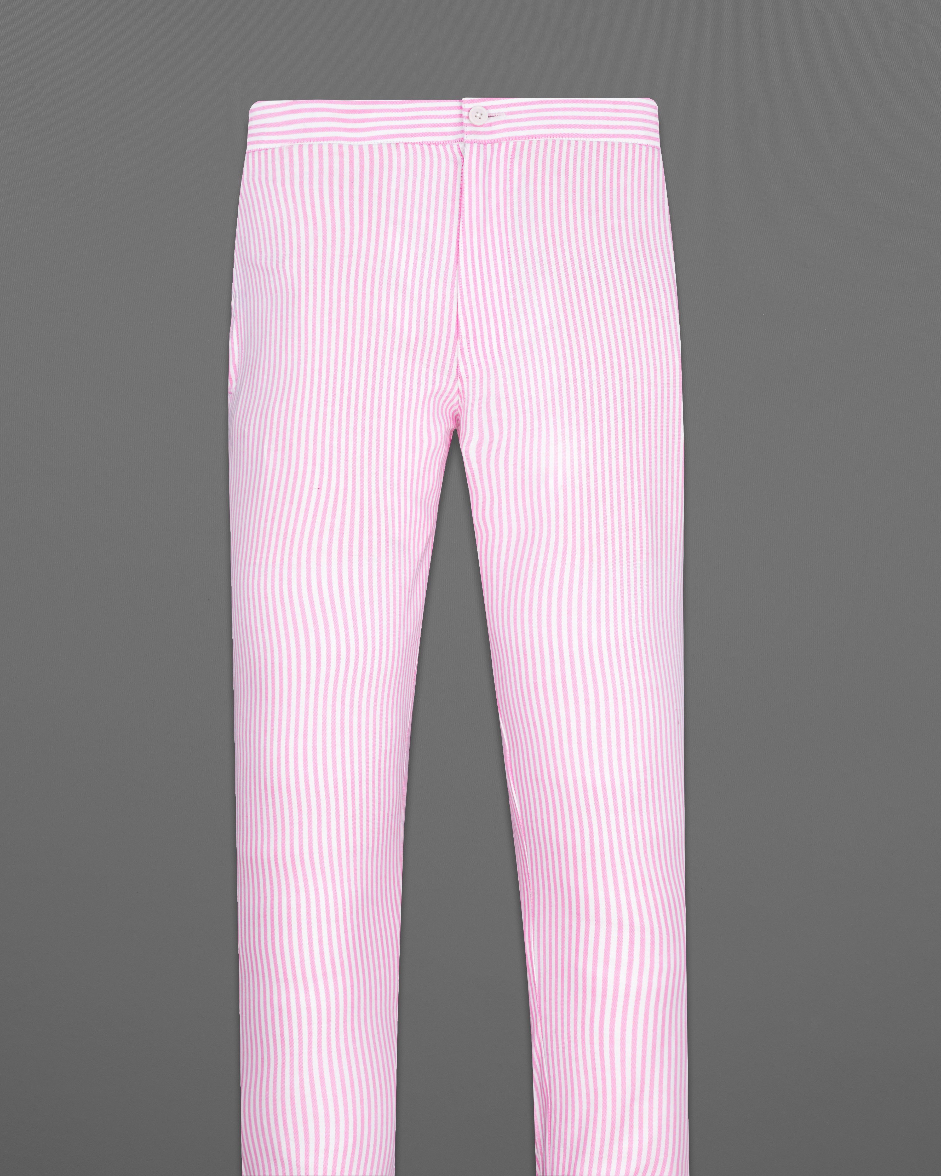 Cherub Pink with White Striped Oxford Lounge Pants LP193-28, LP193-30, LP193-32, LP193-34, LP193-36, LP193-38, LP193-40, LP193-42, LP193-44