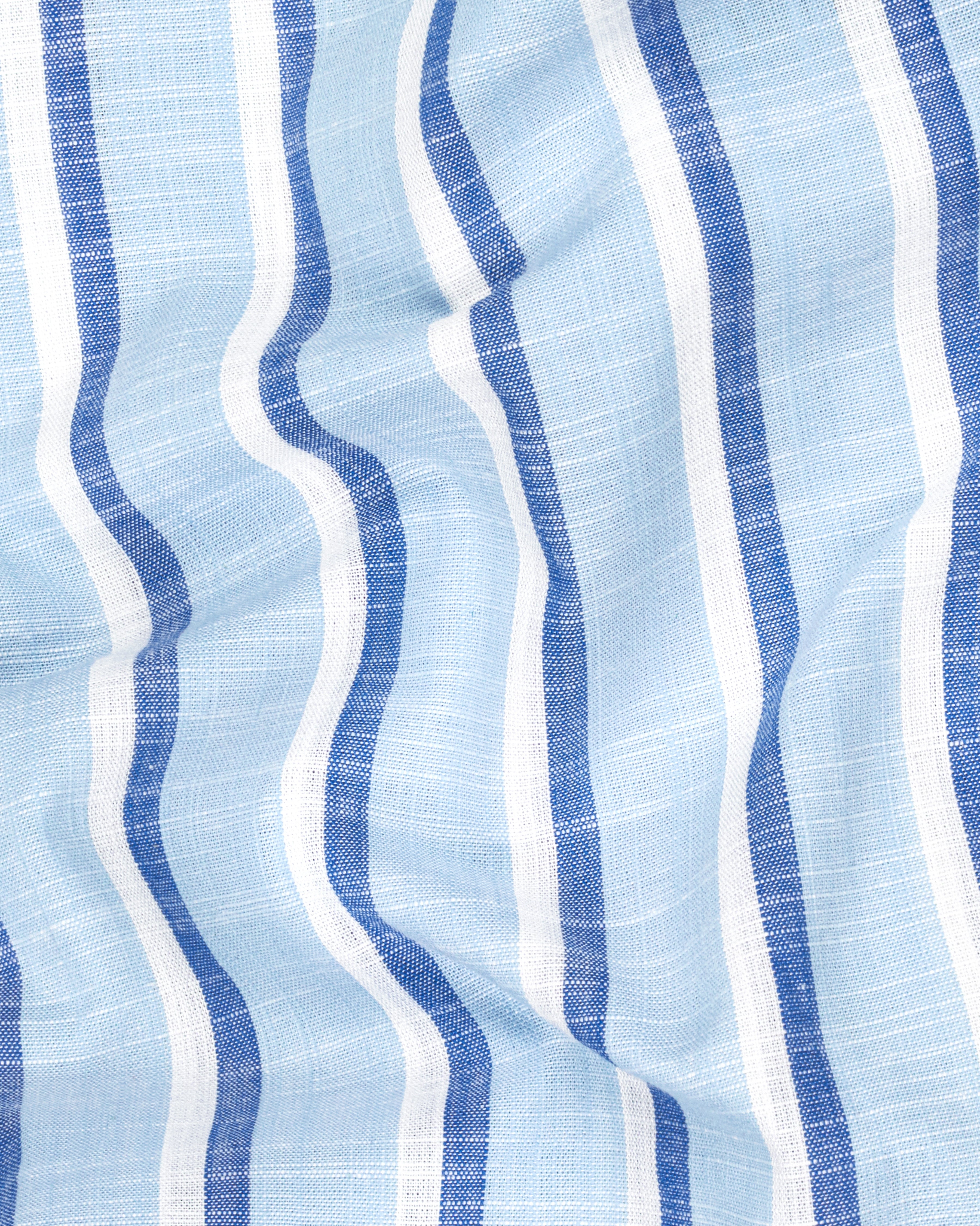 Jagged Ice Blue Striped Linen Lounge Pants LP199-28, LP199-30, LP199-32, LP199-34, LP199-36, LP199-38, LP199-40, LP199-42, LP199-44	