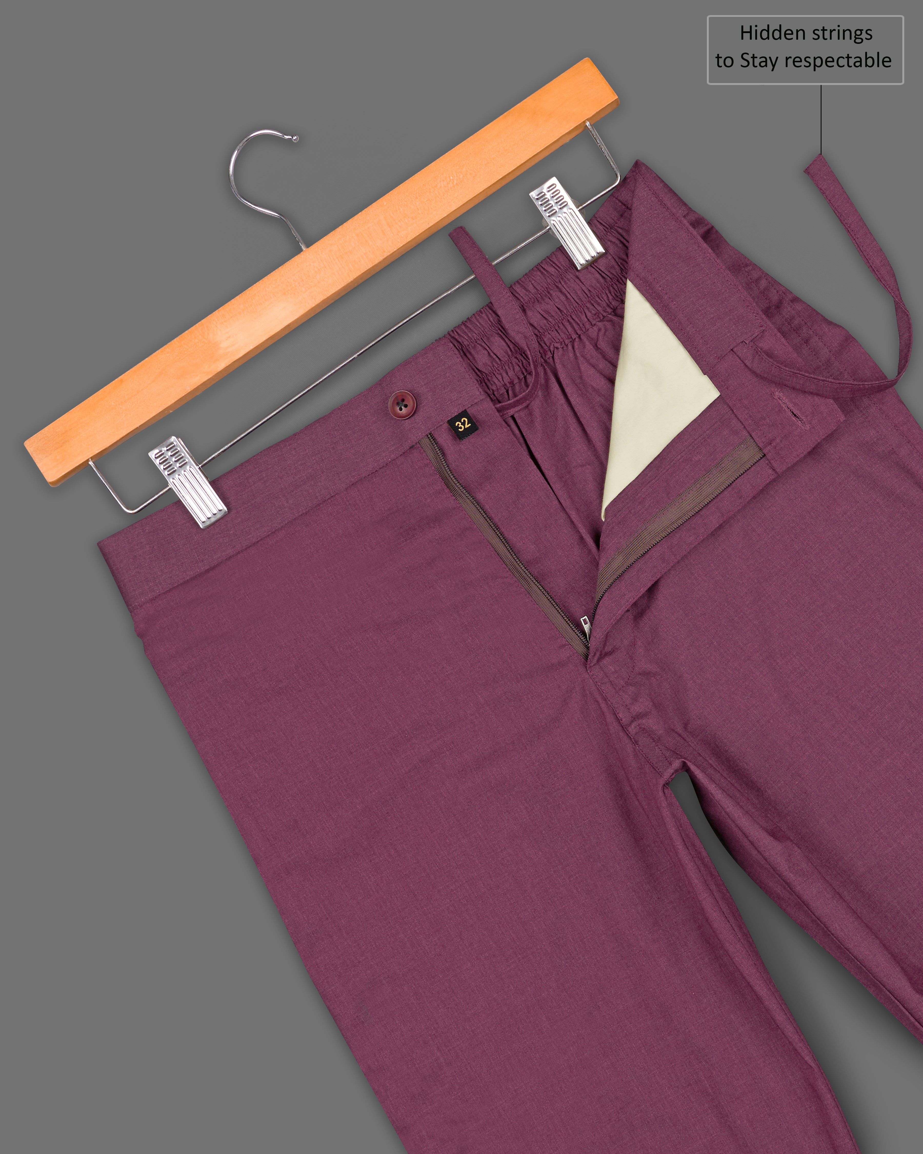 Cosmic Maroon Premium Cotton Lounge Pants LP207-28, LP207-30, LP207-32, LP207-34, LP207-36, LP207-38, LP207-40, LP207-42, LP207-44	