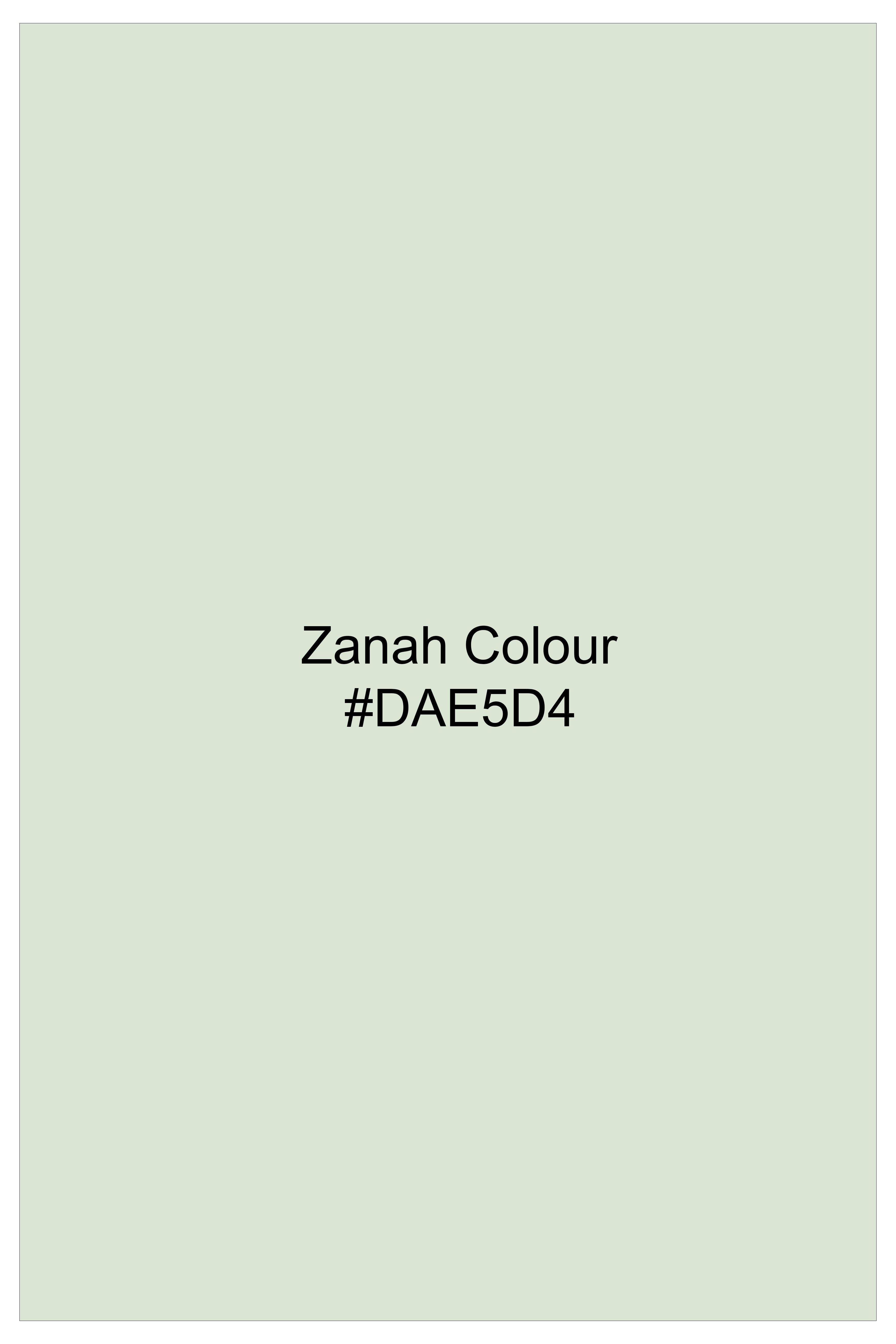 Zanah Green Jacquard Weave Indo-Western Set