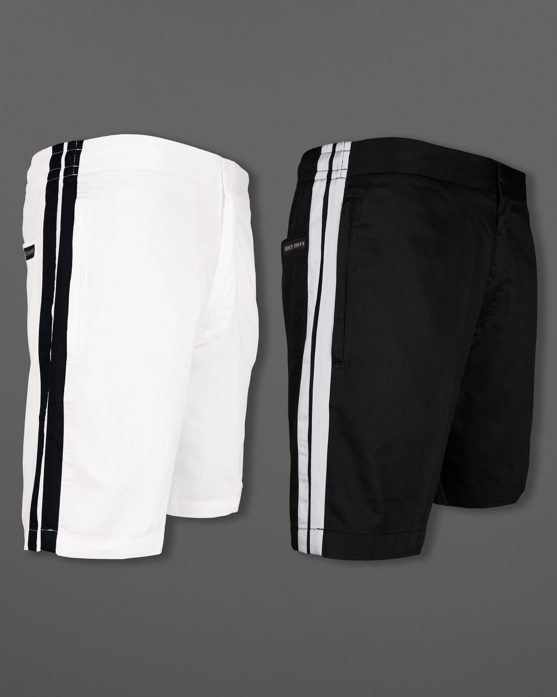 Black and hot sale white soft shorts