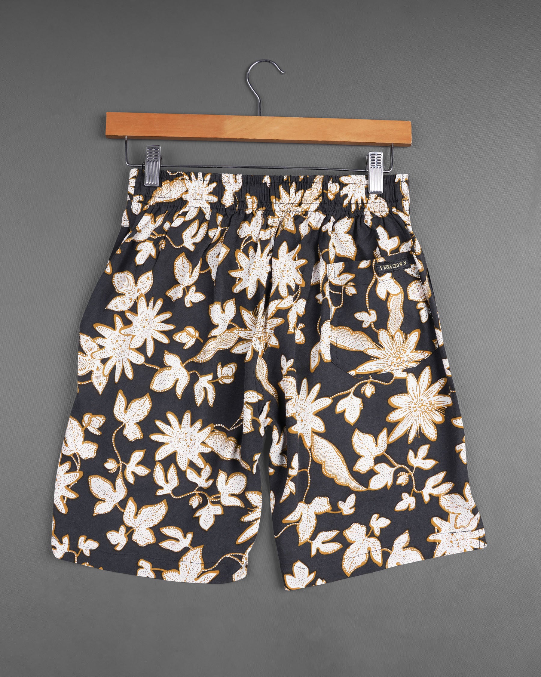 Mine Shaft Floral Printed Premium Tencel Shorts SR162-28, SR162-30, SR162-32, SR162-34, SR162-36, SR162-38, SR162-40, SR162-42, SR162-44