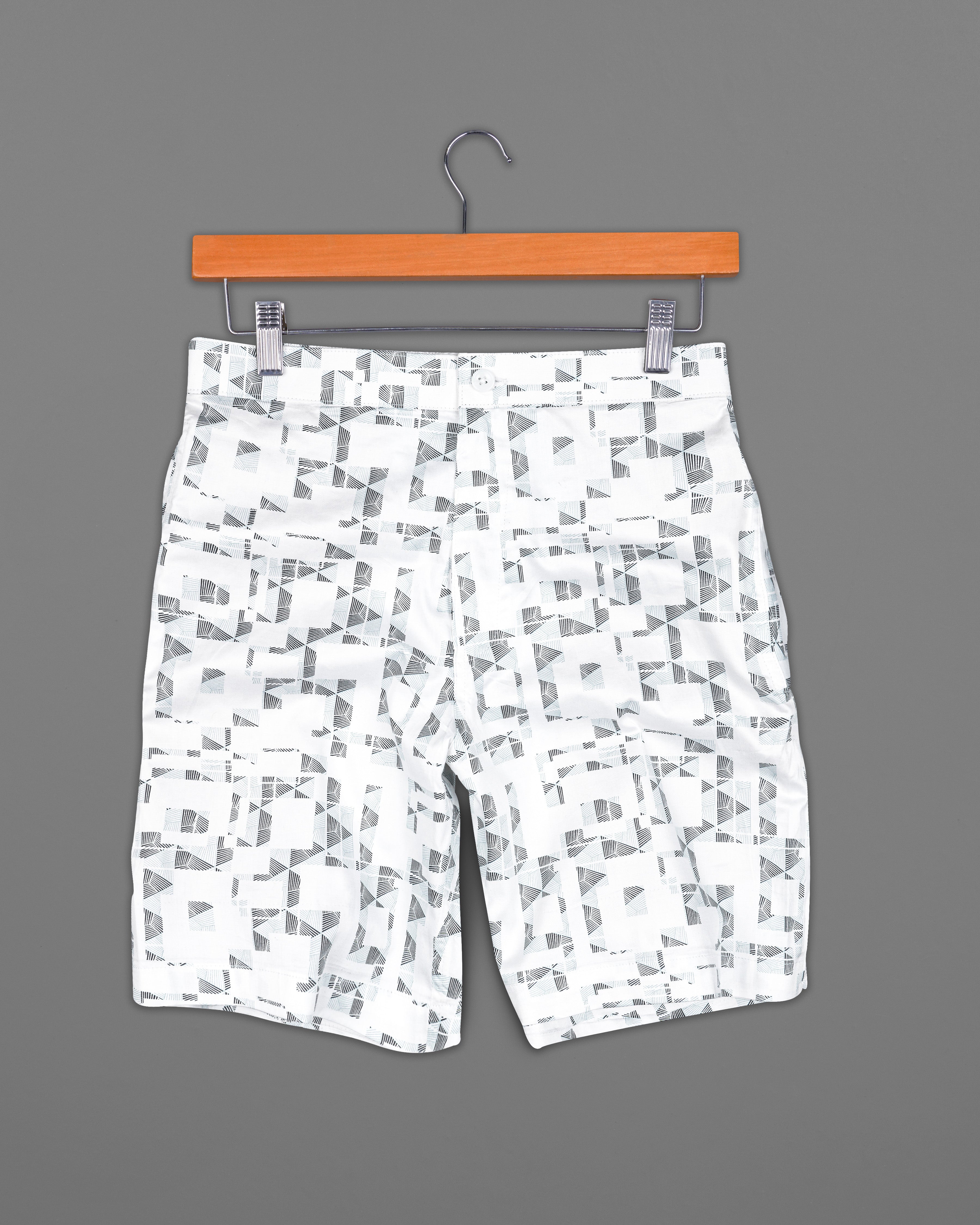 Bright White Multicolour Printed Super Soft Premium Cotton Shorts SR208-28, SR208-30, SR208-32, SR208-34, SR208-36, SR208-38, SR208-40, SR208-42, SR208-44