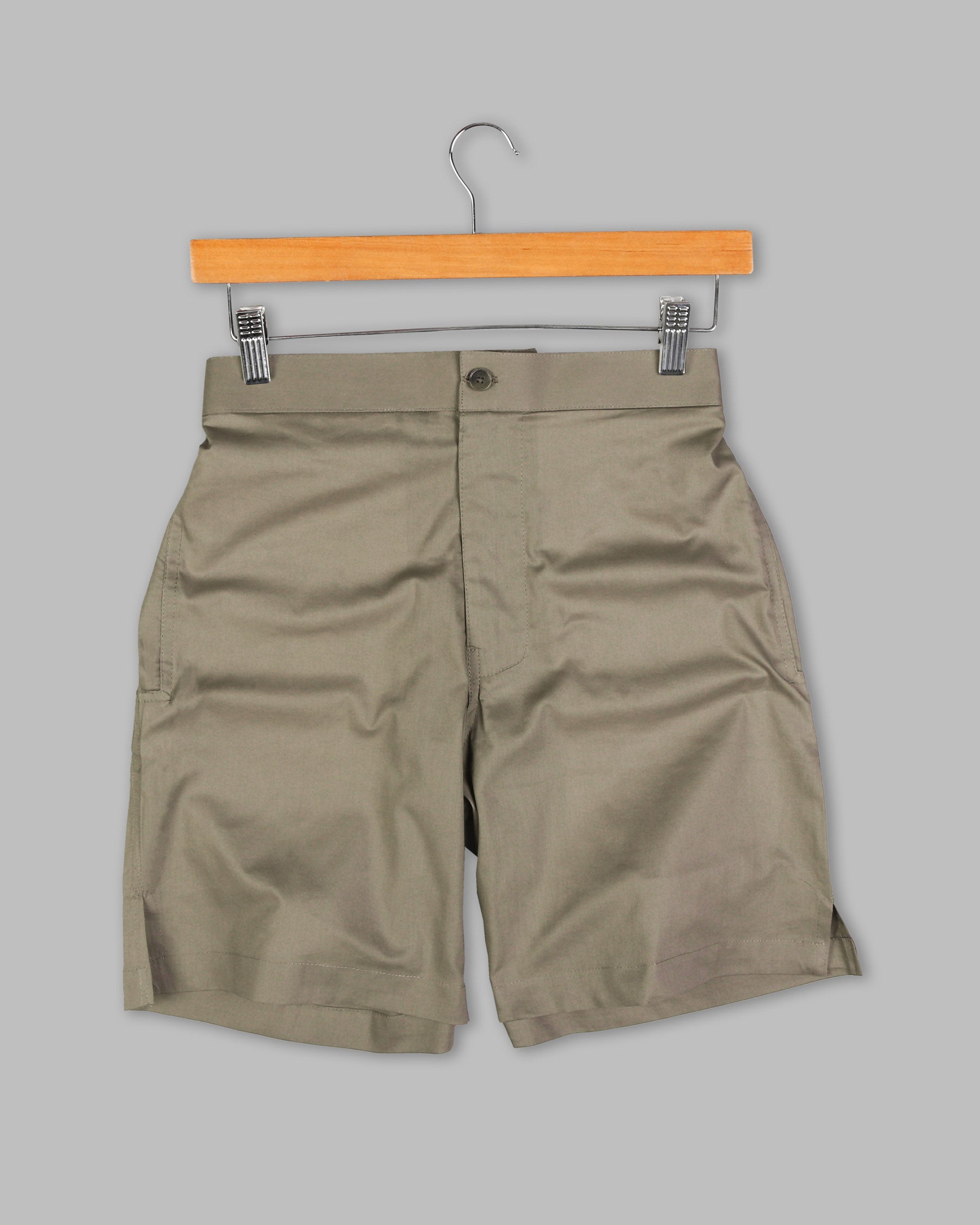 Greenish Brown Premium Cotton Shorts SR84-28, SR84-34, SR84-36, SR84-40, SR84-44, SR84-30, SR84-32, SR84-38, SR84-42