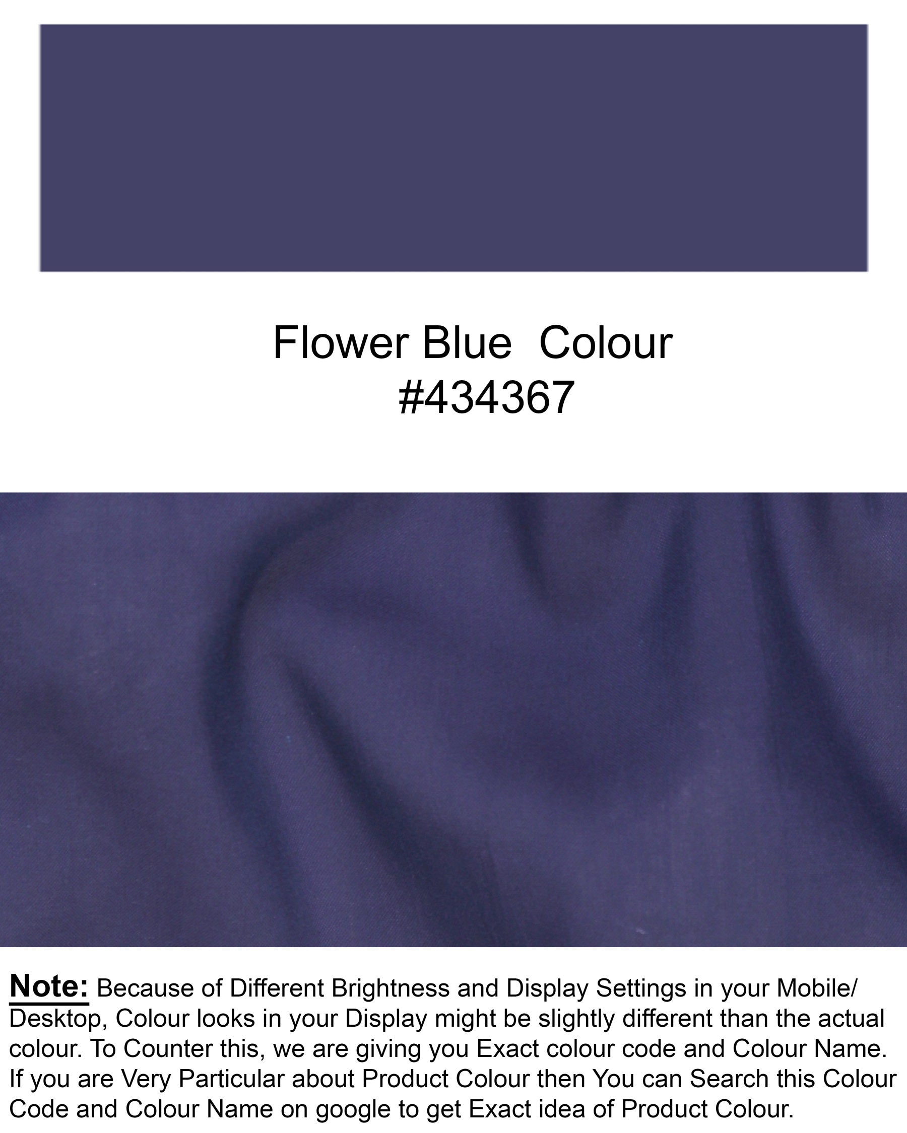 Flower Blue Premium Tencel Shorts SR86-28, SR86-30, SR86-36, SR86-42, SR86-34, SR86-38, SR86-32, SR86-40, SR86-44